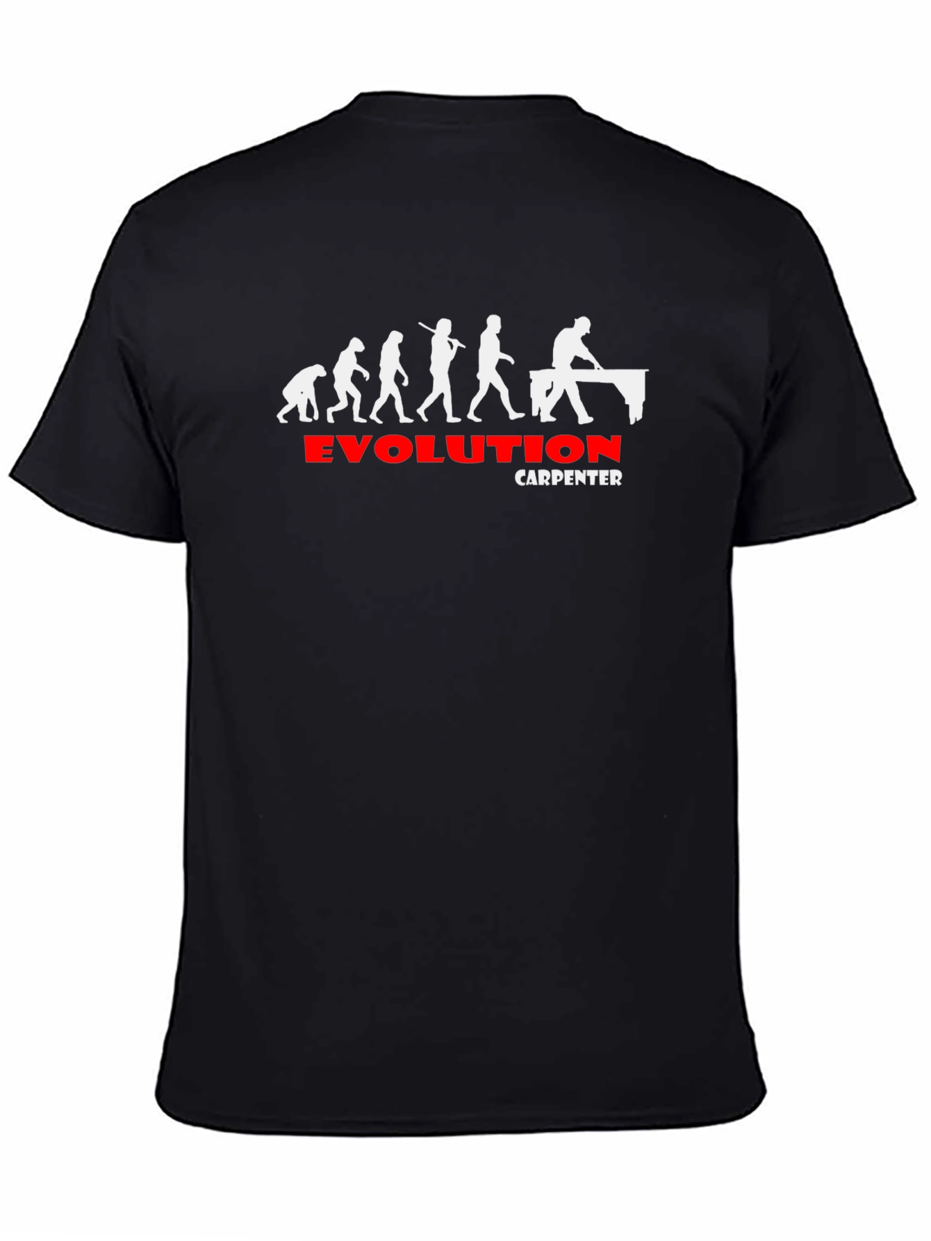 Evolution Carpenter T-Shirt - Humorous Woodworker Tee