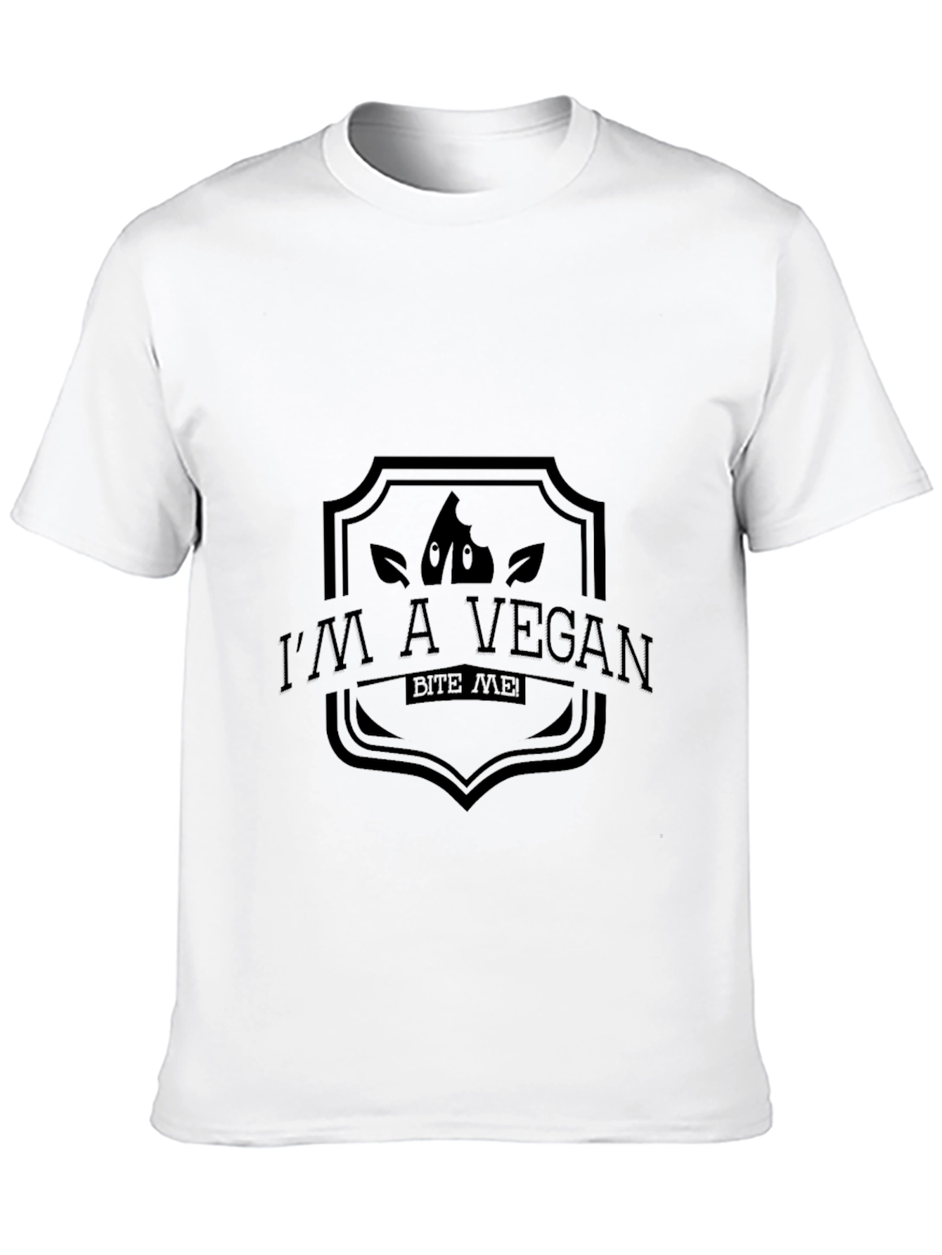Vegan Bite Me Black T-Shirt