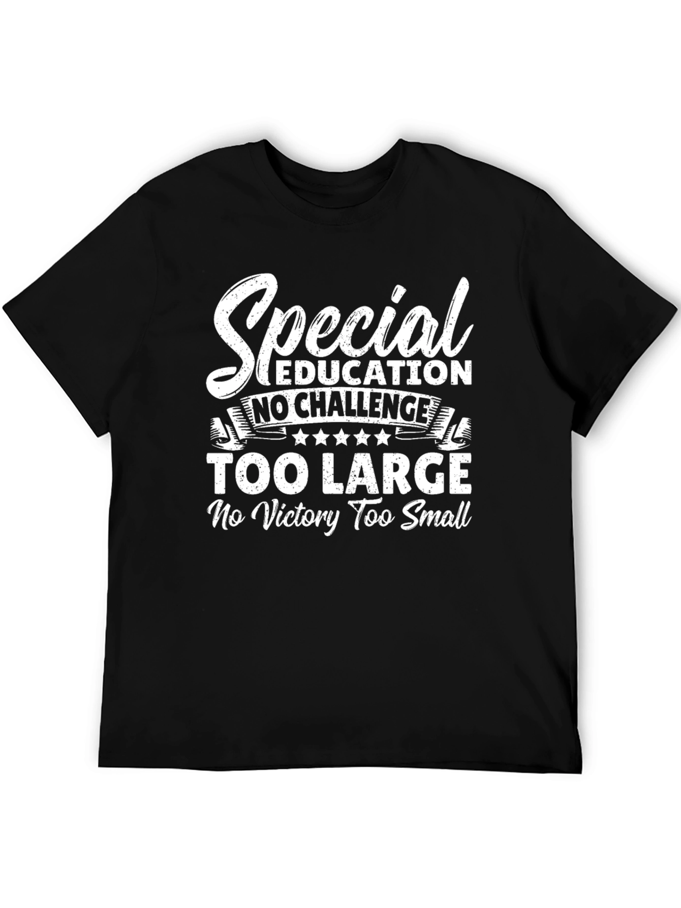 Special Education T-Shirt: No Challenge Too Large