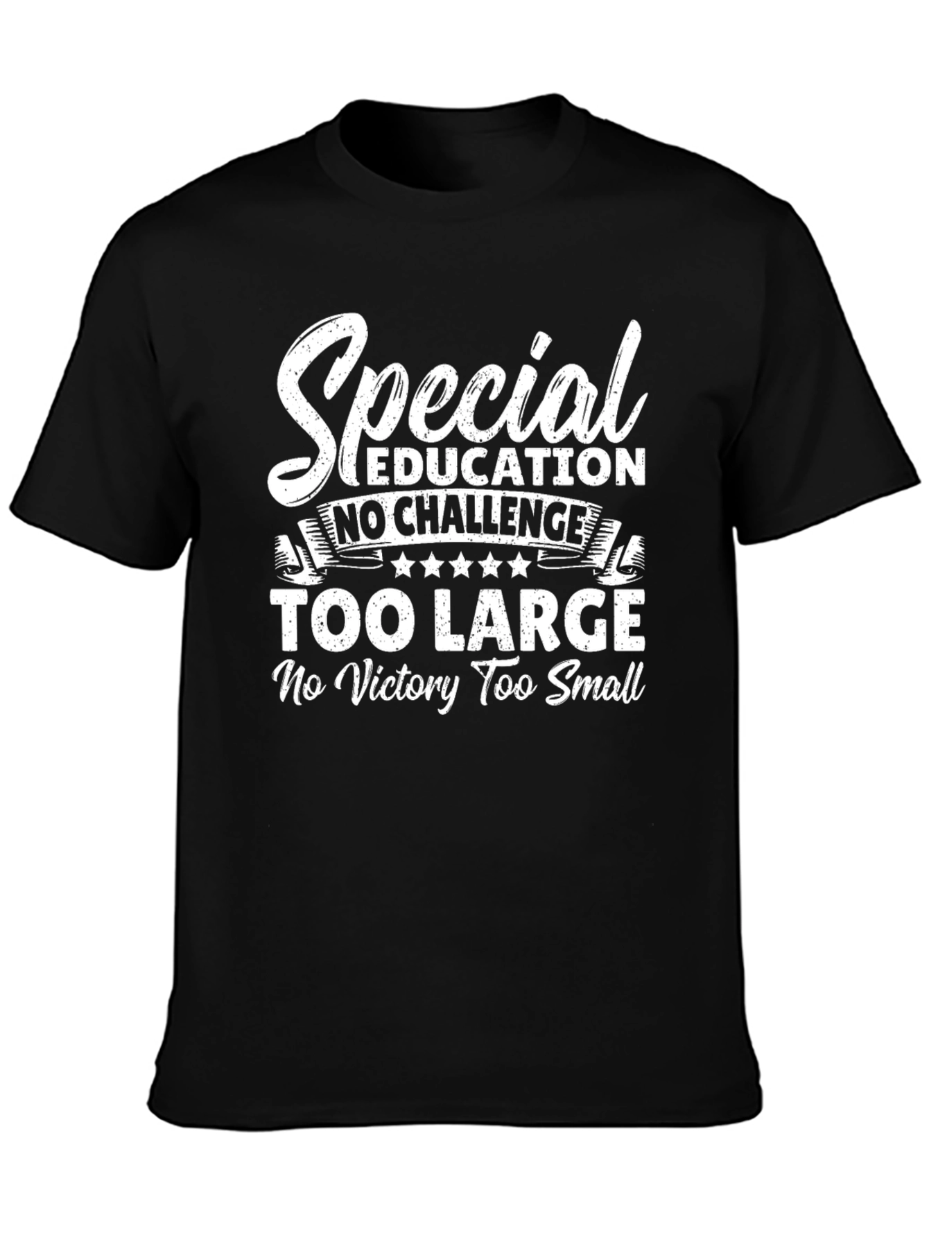 Special Education T-Shirt: No Challenge Too Large