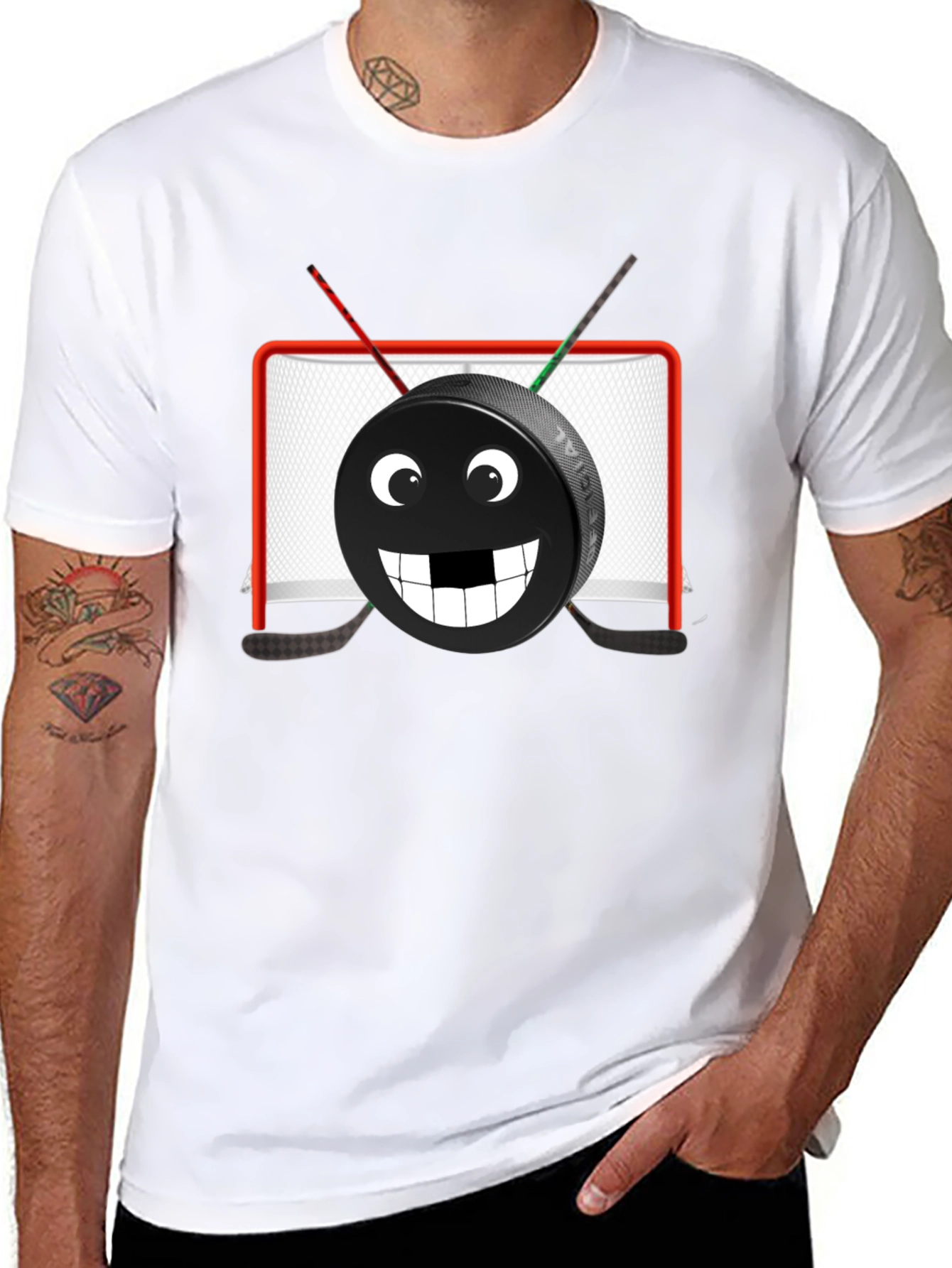 Funny Hockey Puck Graphic Tee