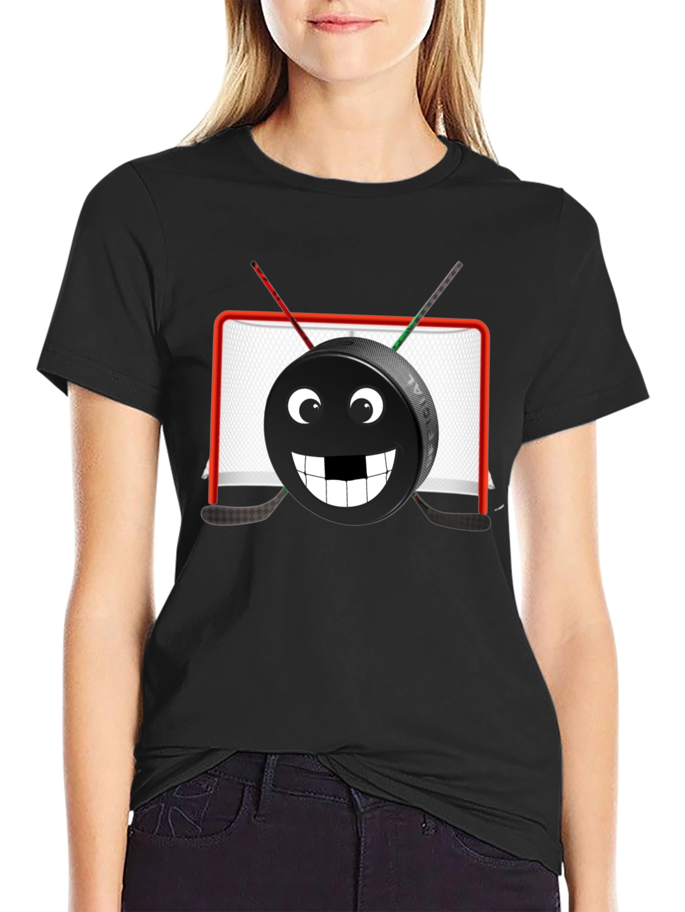 Funny Hockey Puck Graphic Tee