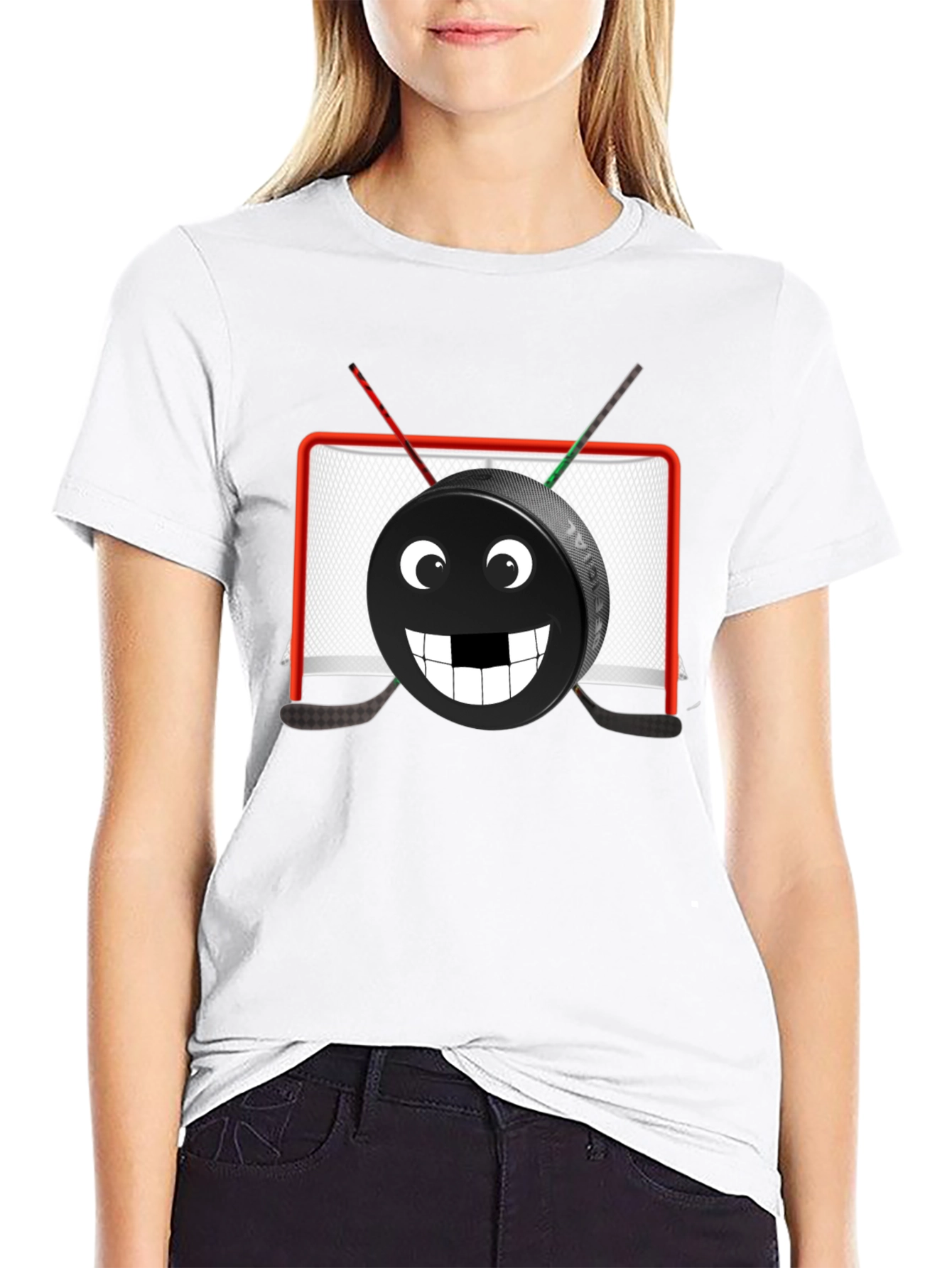 Funny Hockey Puck Graphic Tee