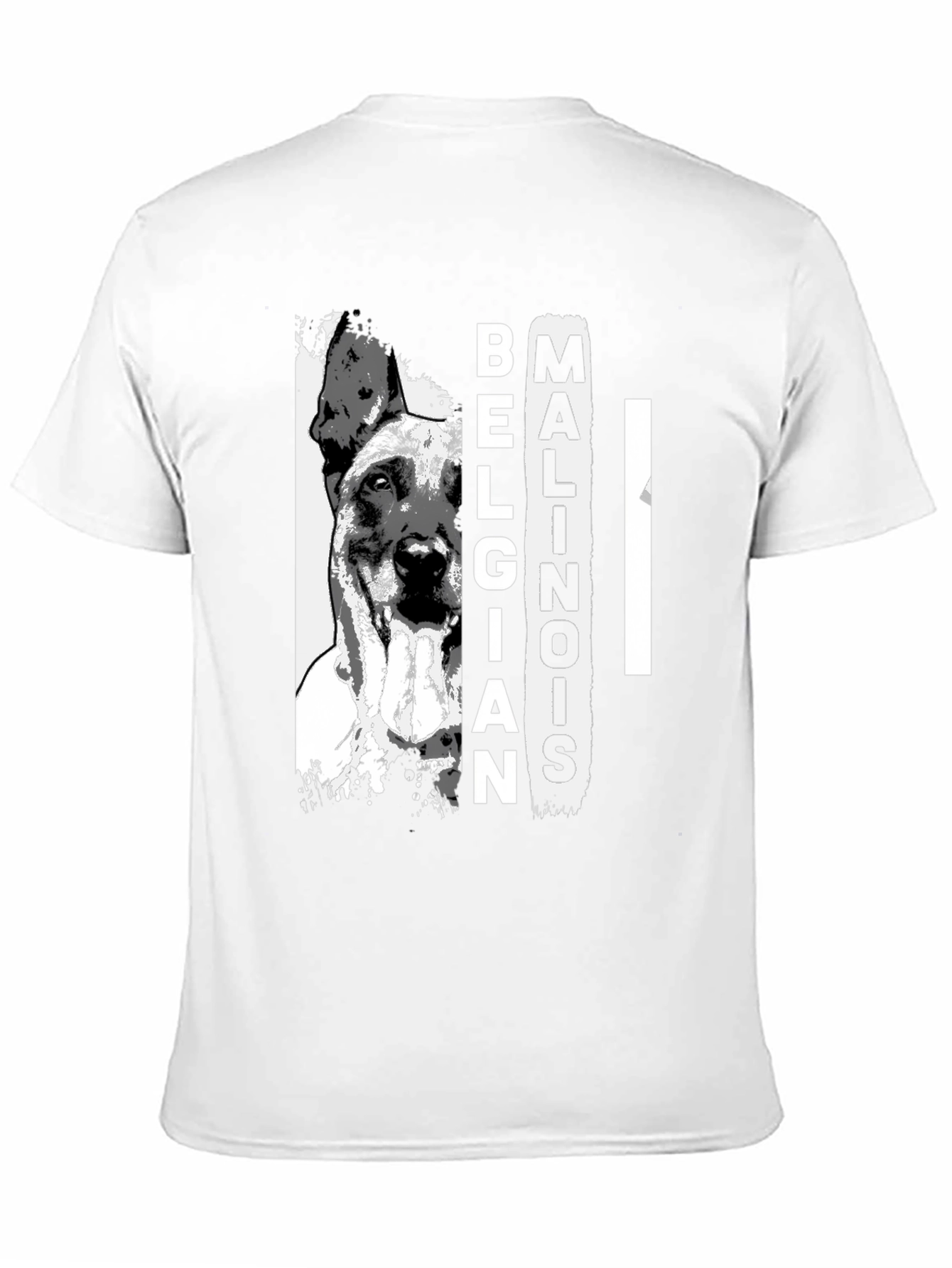 Belgian Malinois Dog Graphic T-Shirt - Black