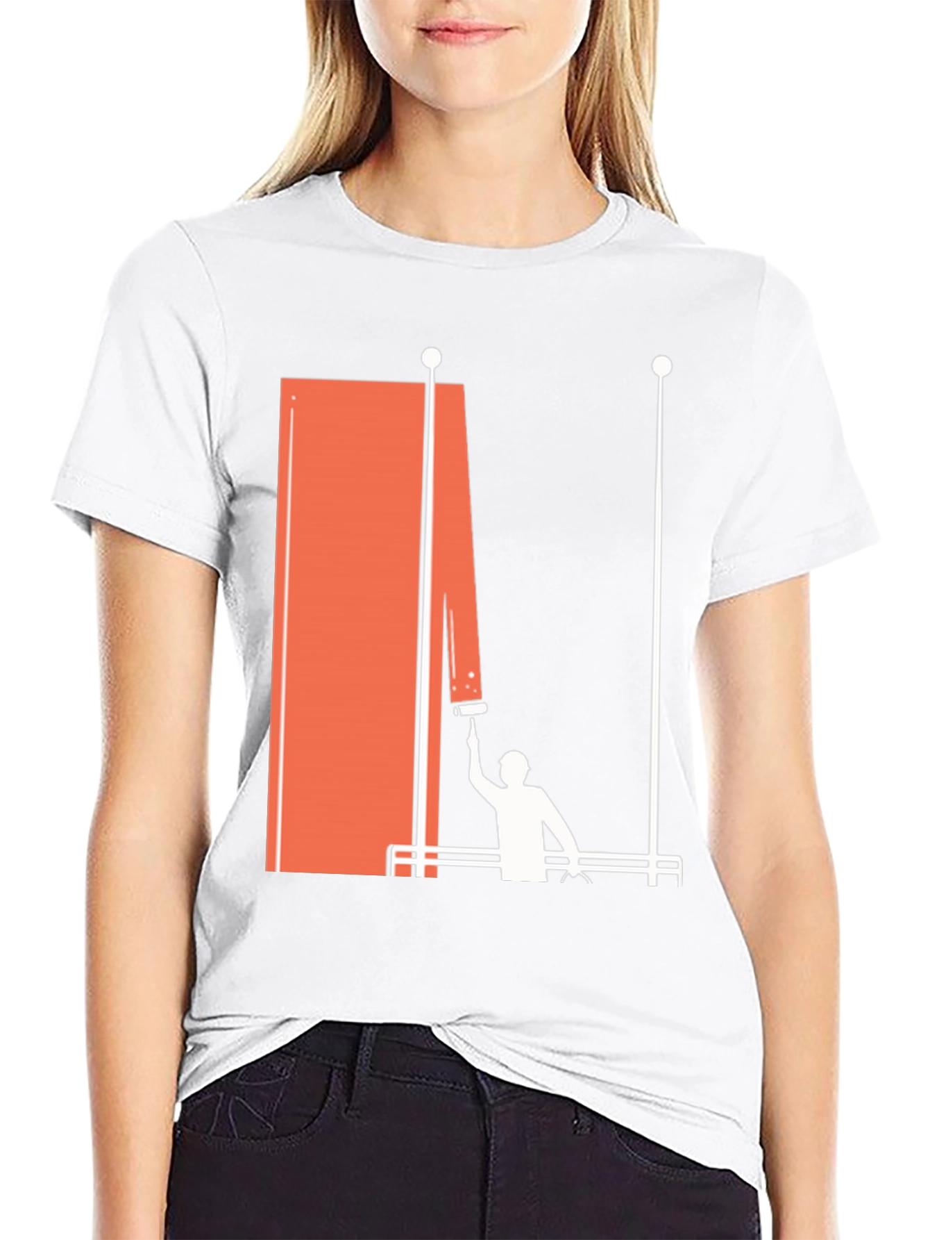 Artistic Painter Graphic T-Shirt - Modern Design Tee