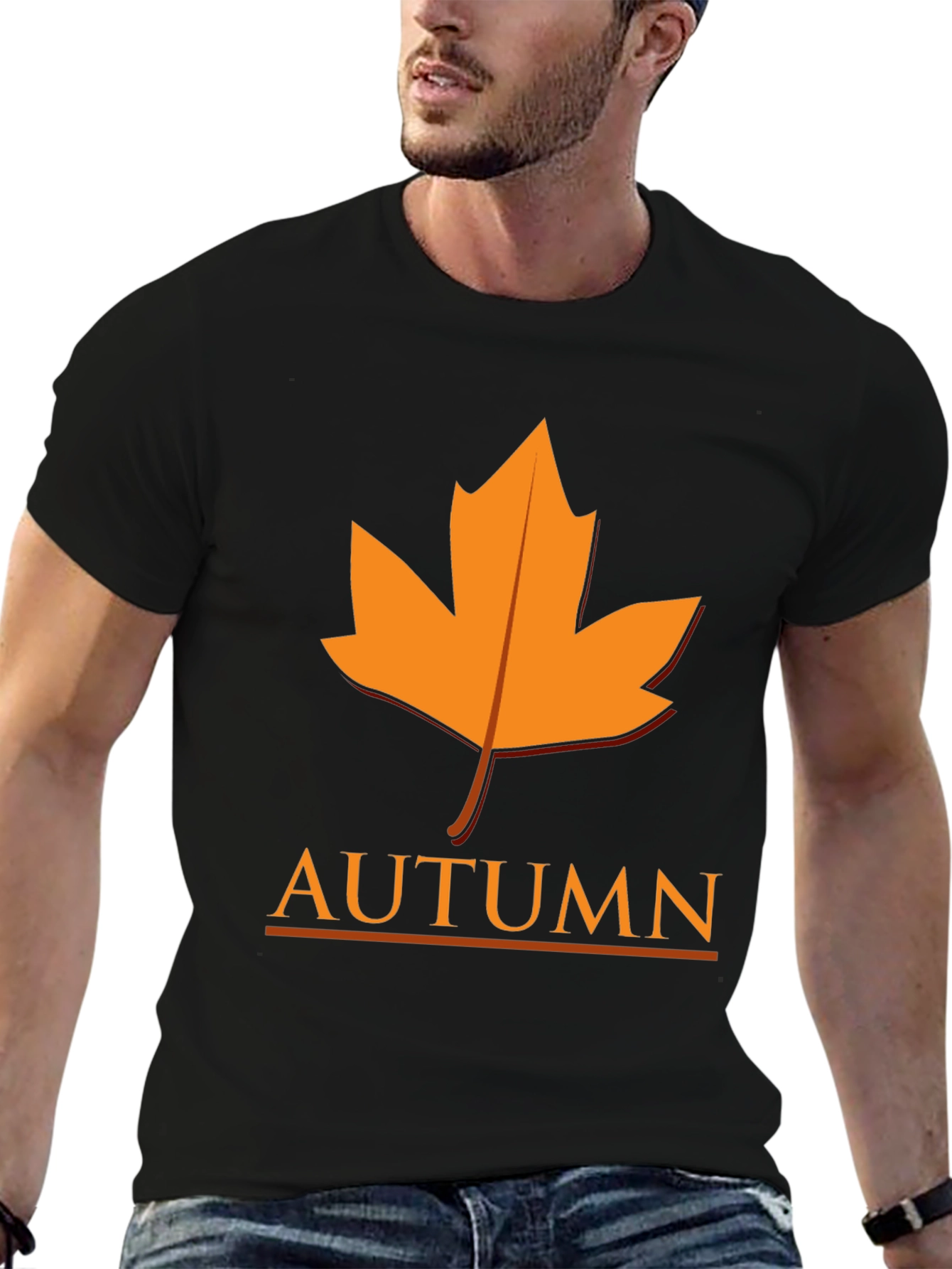 Autumn Leaf Graphic Tee - Stylish Fall Season Apparel