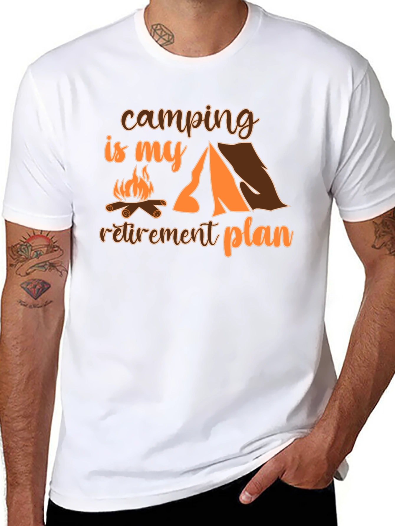 Camping Retirement Plan T-Shirt - Nature Lover Apparel