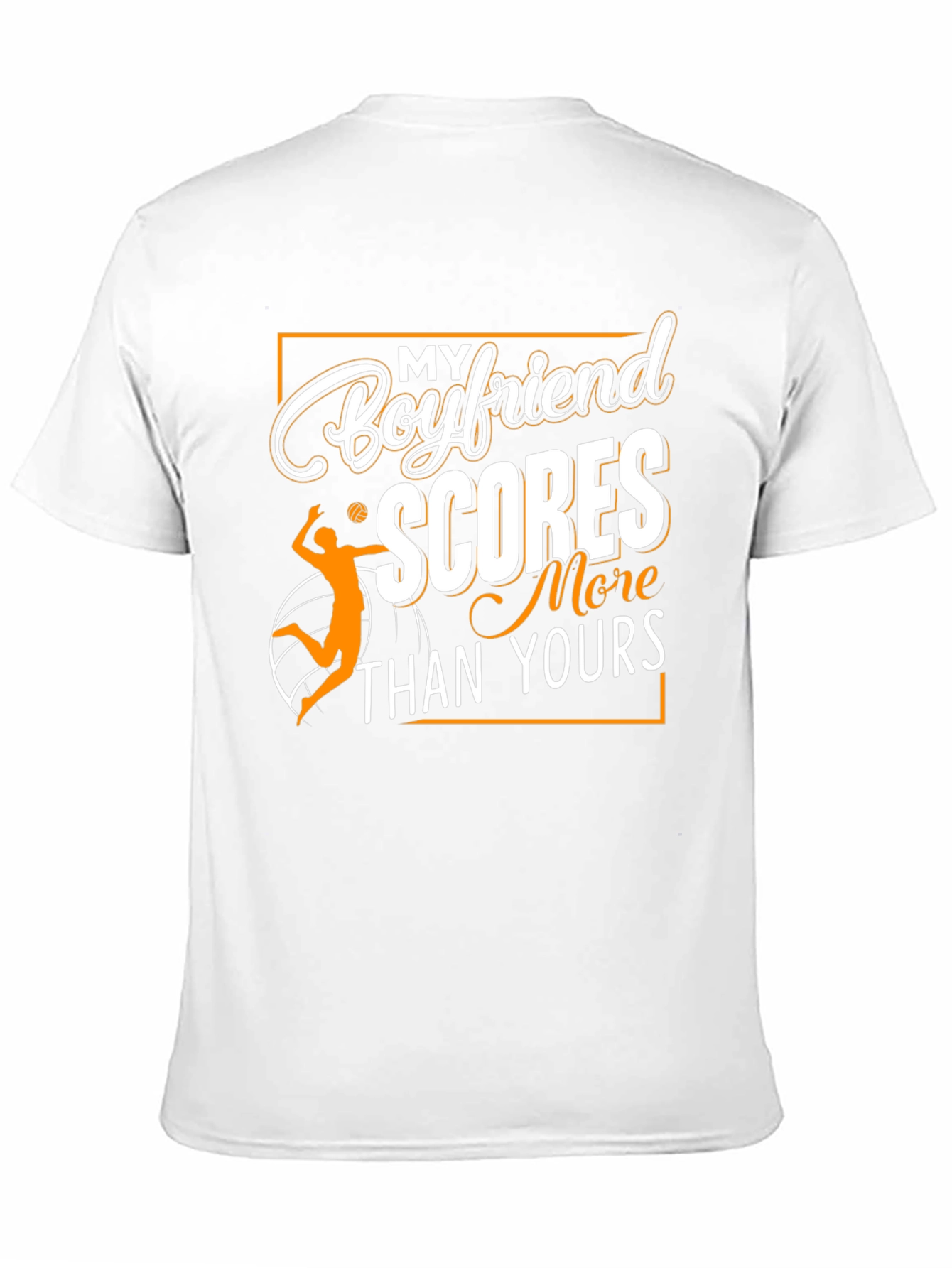 Boyfriend Scores Volleyball Graphic T-Shirt