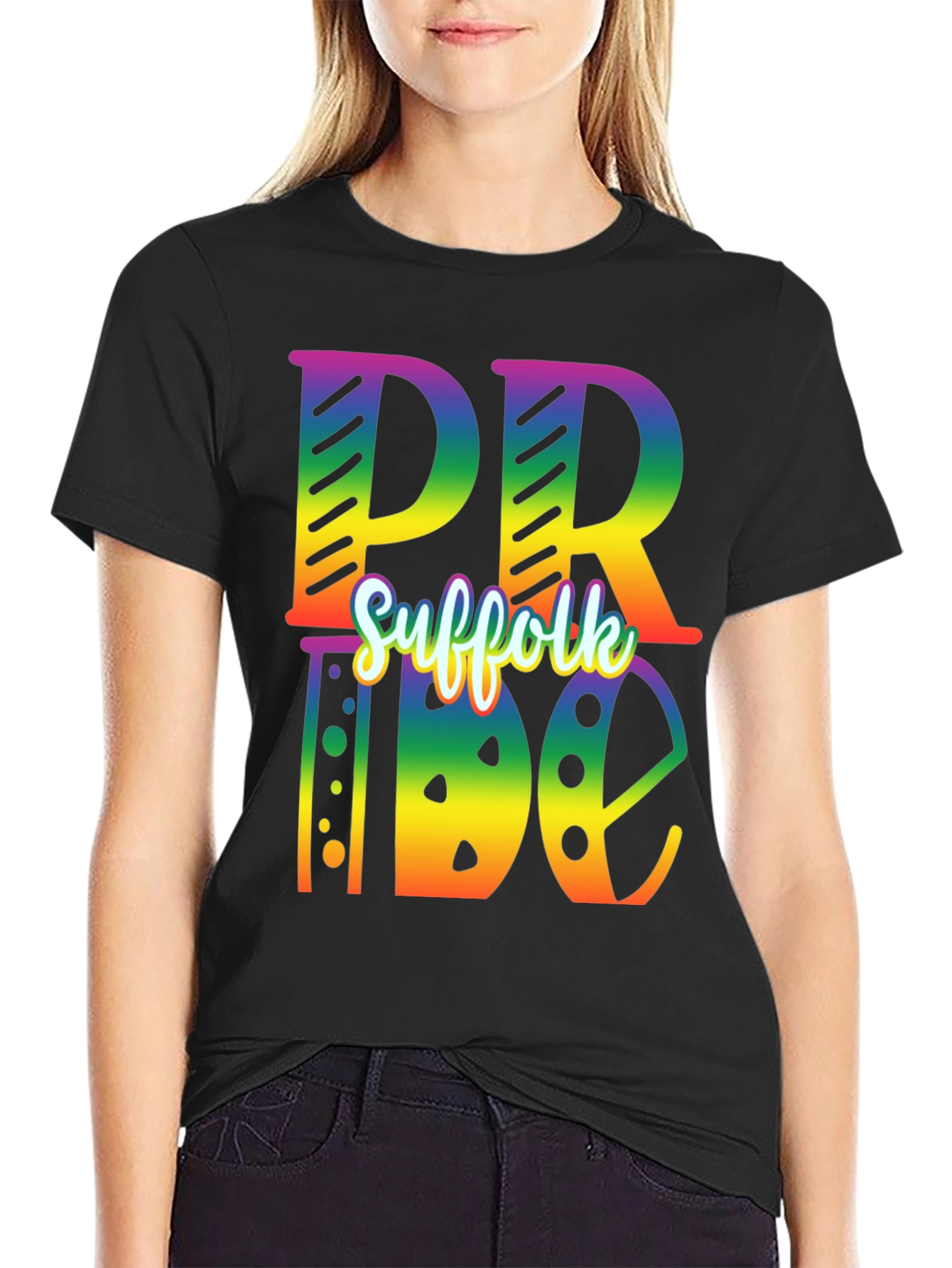 Suffolk Pride Rainbow Graphic T-Shirt