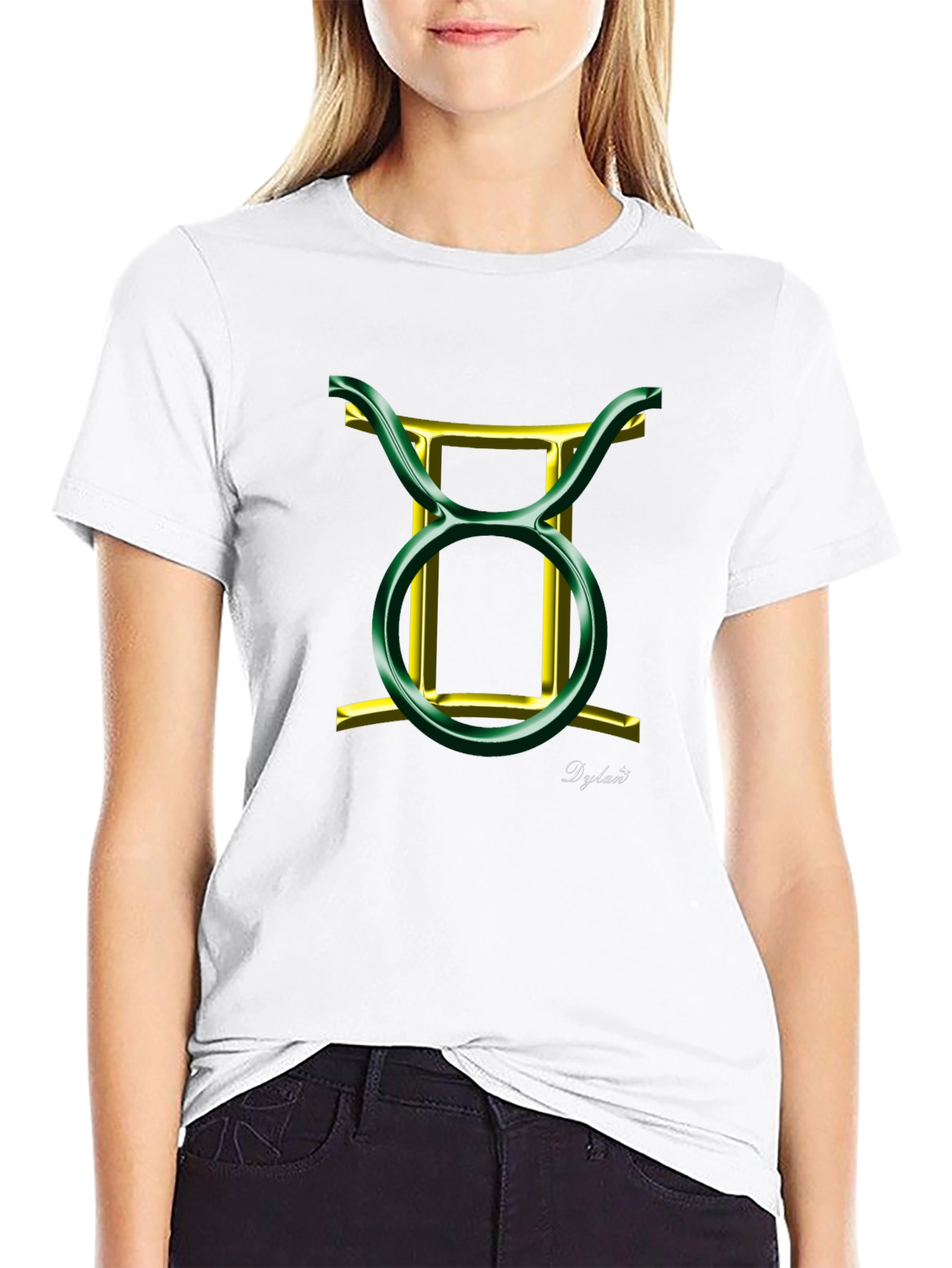 Taurus Zodiac Sign Black T-Shirt