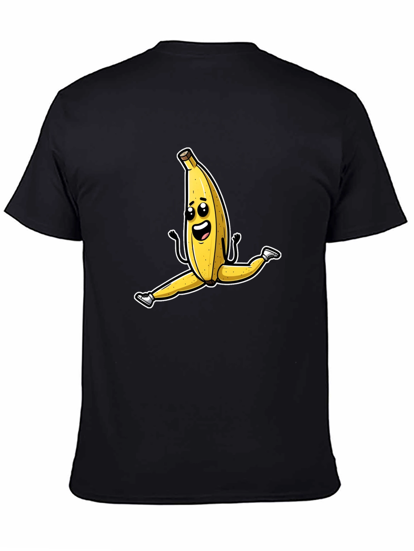 Funny Banana Split T-Shirt - Black