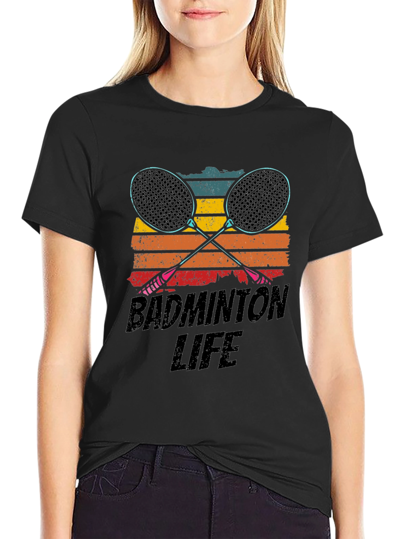Badminton Life Graphic Tee