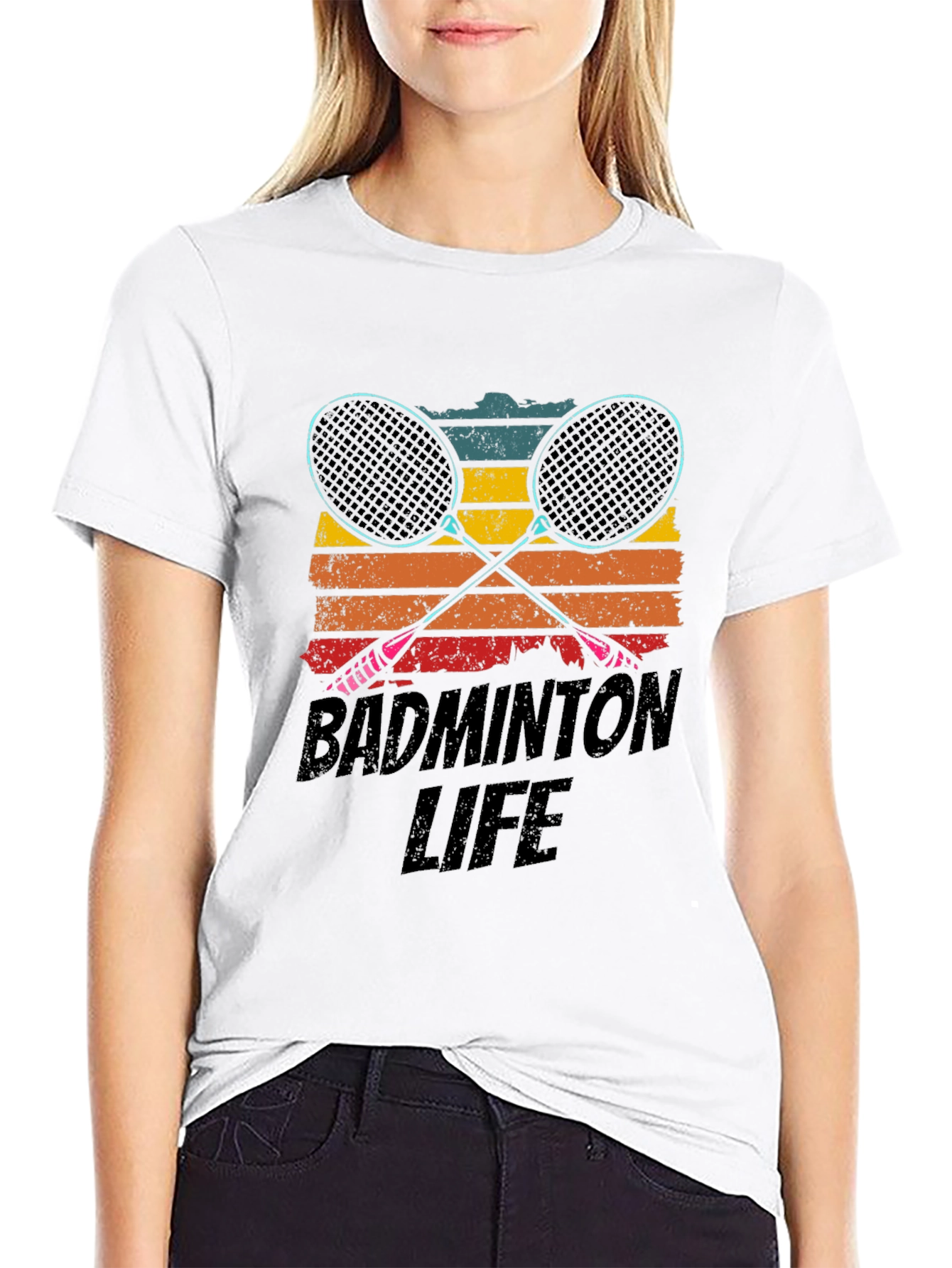Badminton Life Graphic Tee