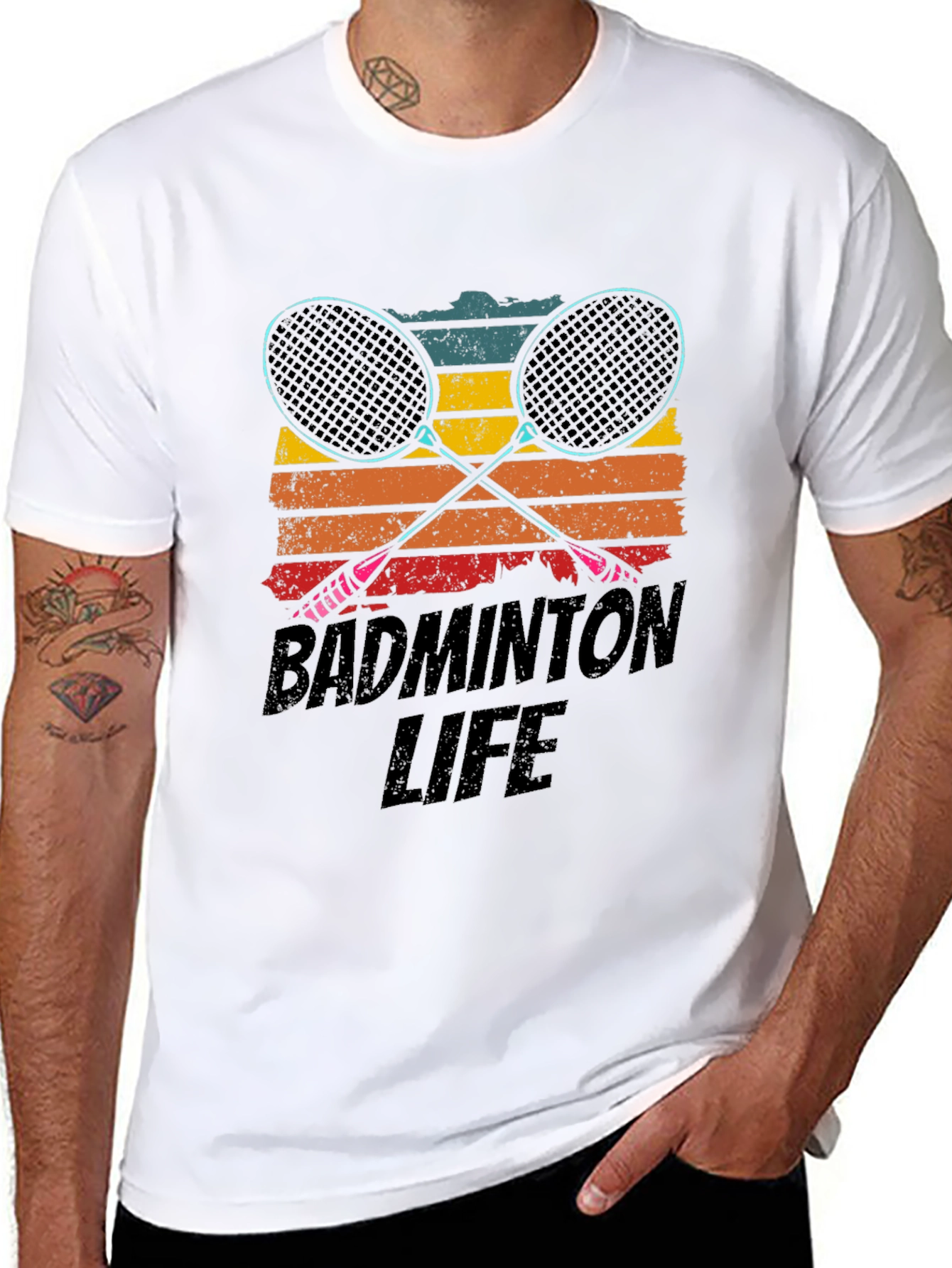 Badminton Life Graphic Tee