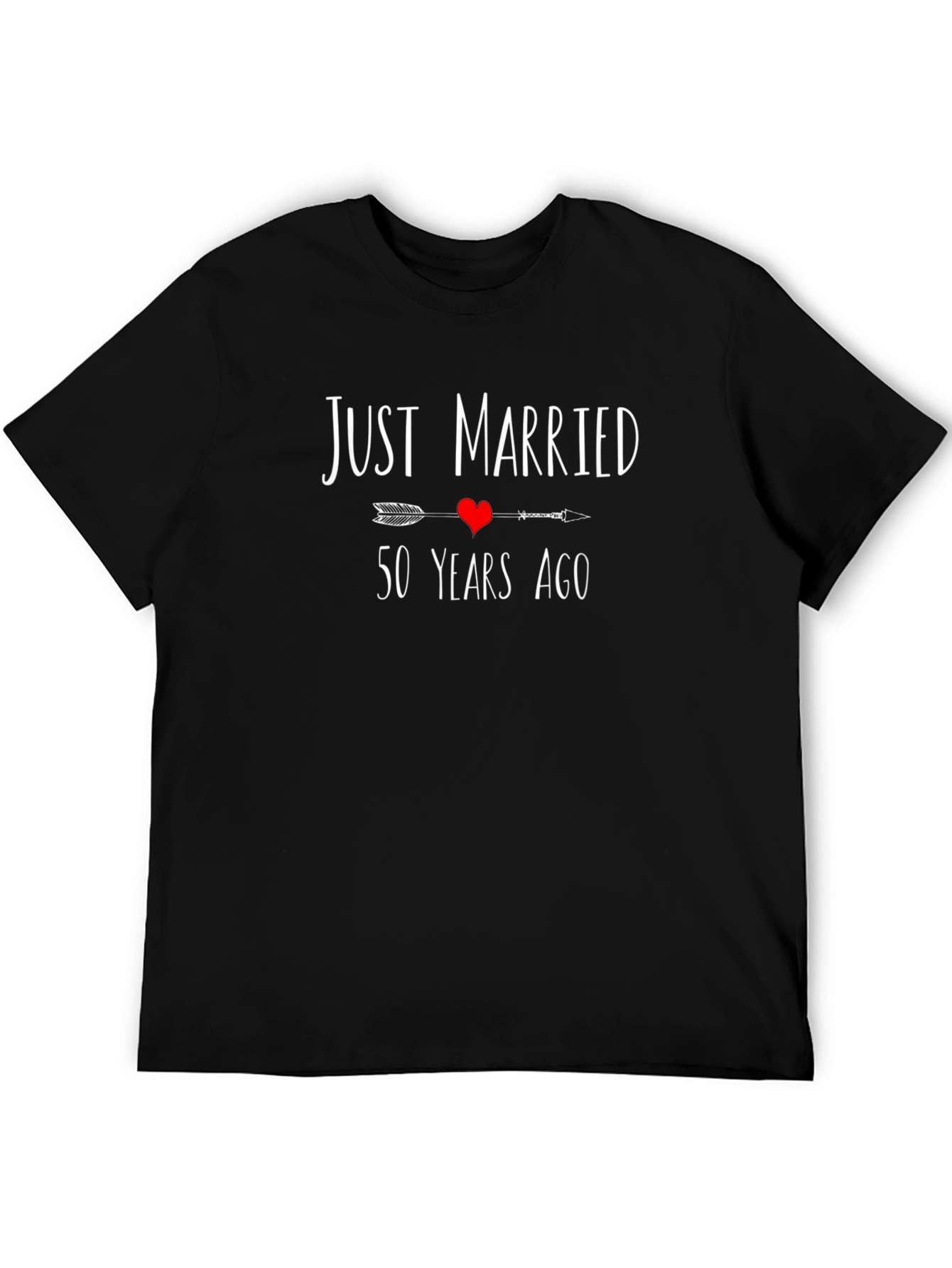 Just Married 50 Years Ago Anniversary T-Shirt