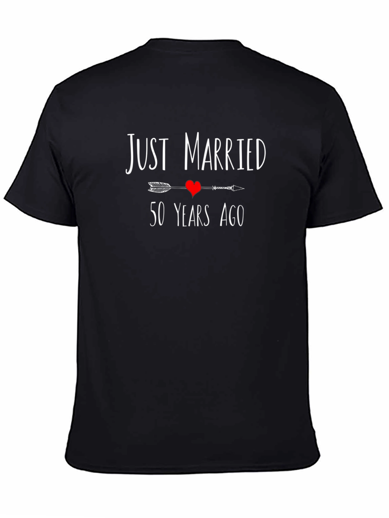 Just Married 50 Years Ago Anniversary T-Shirt