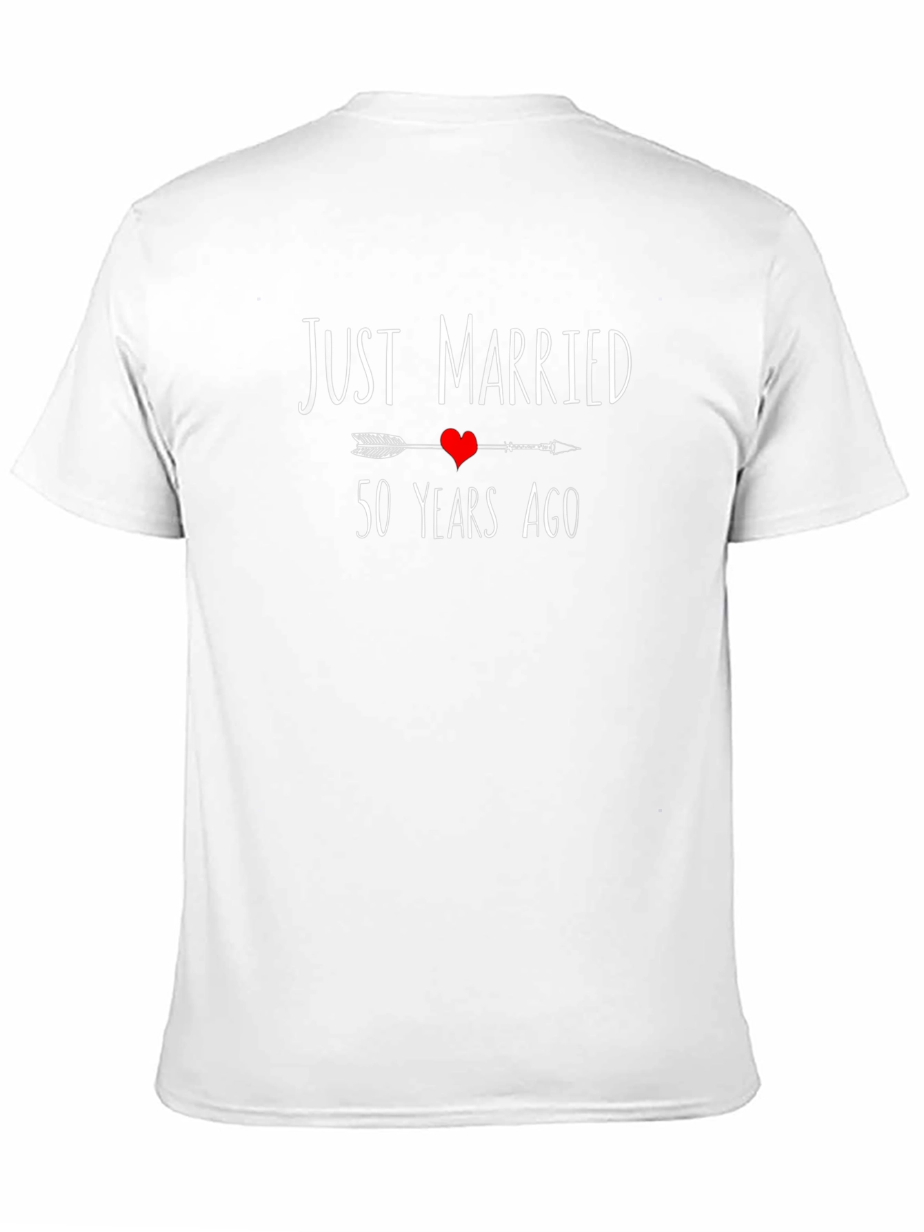 Just Married 50 Years Ago Anniversary T-Shirt