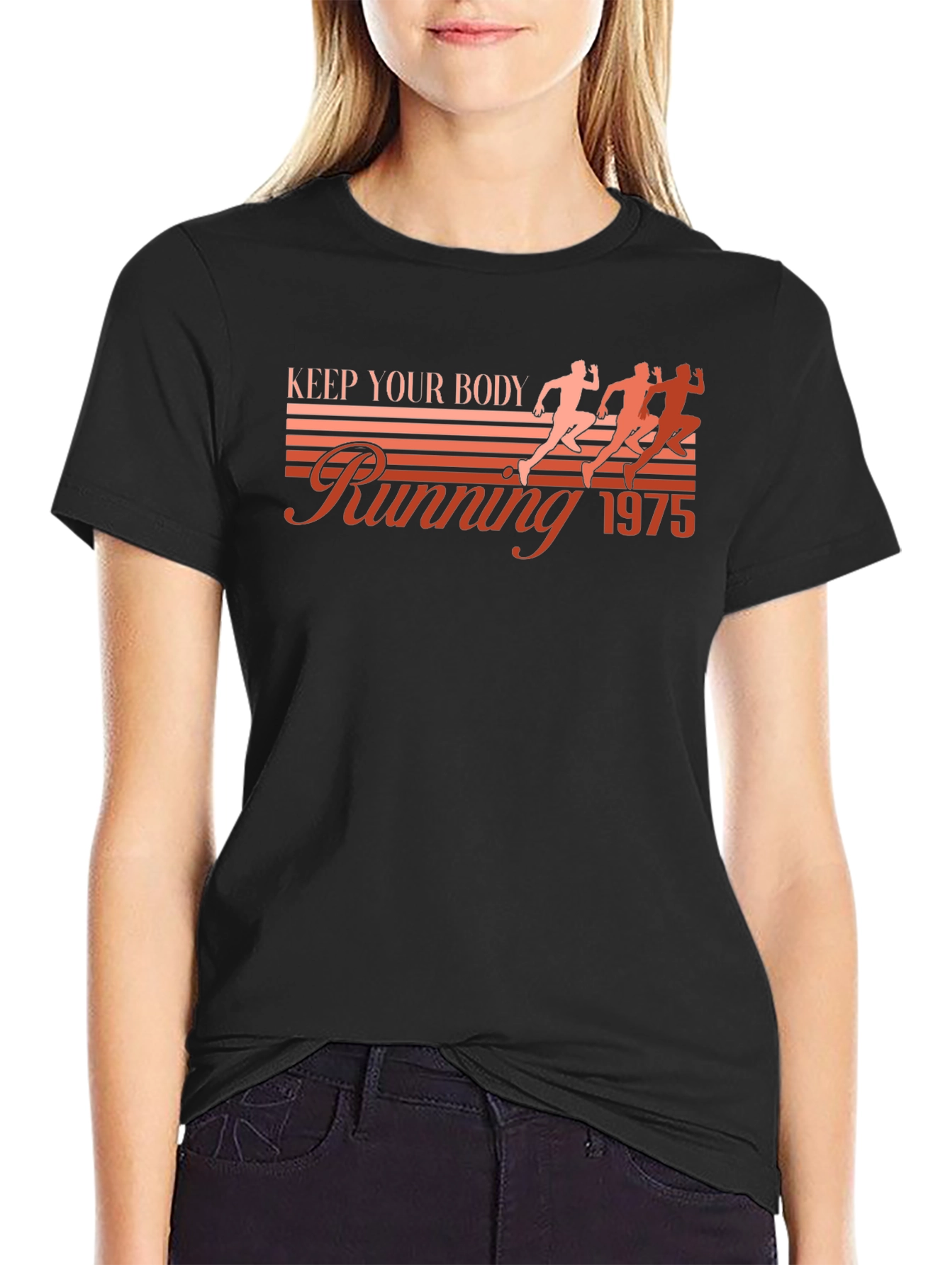 Keep Your Body Running 1975 Black T-Shirt
