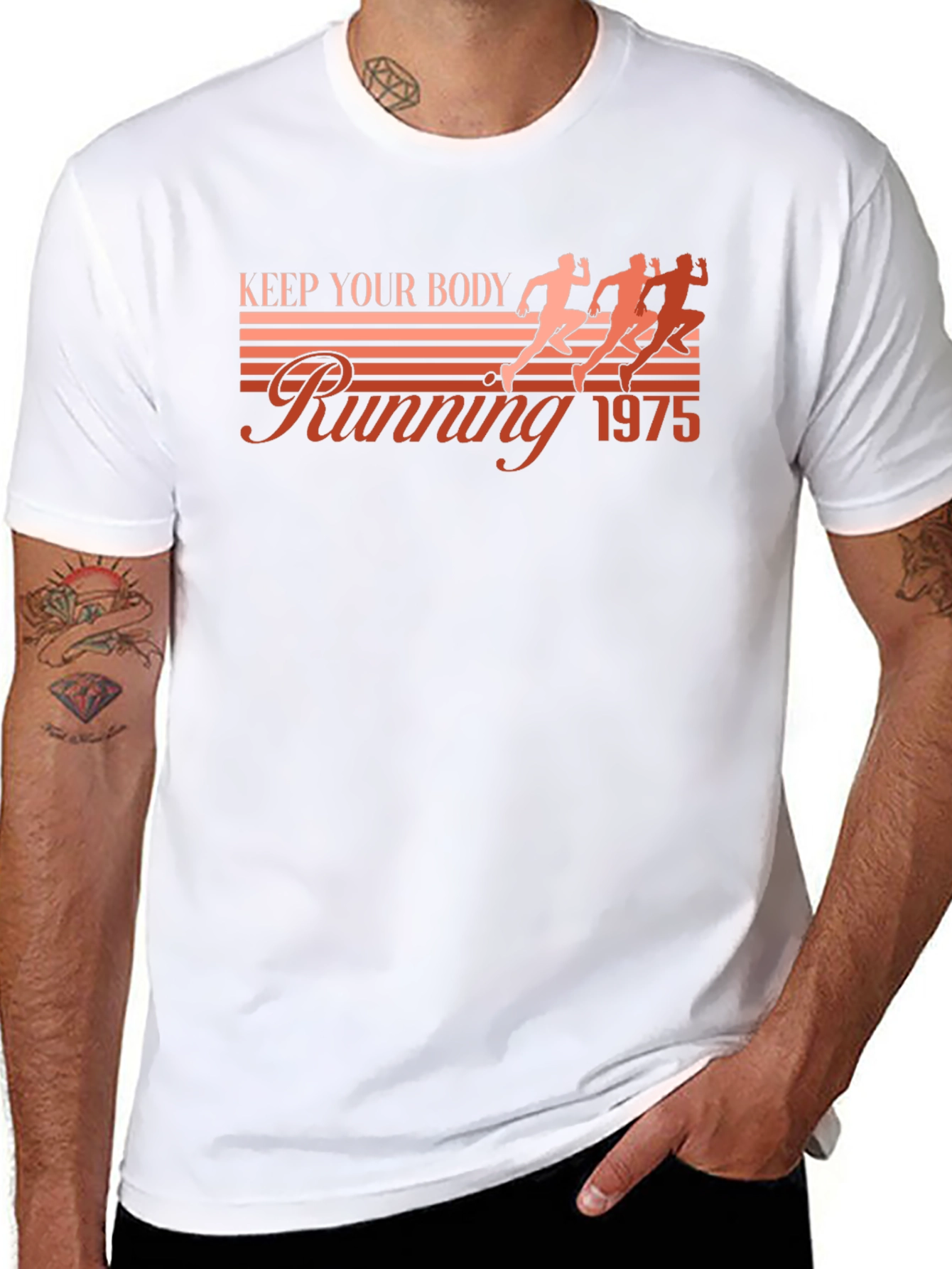Keep Your Body Running 1975 Black T-Shirt