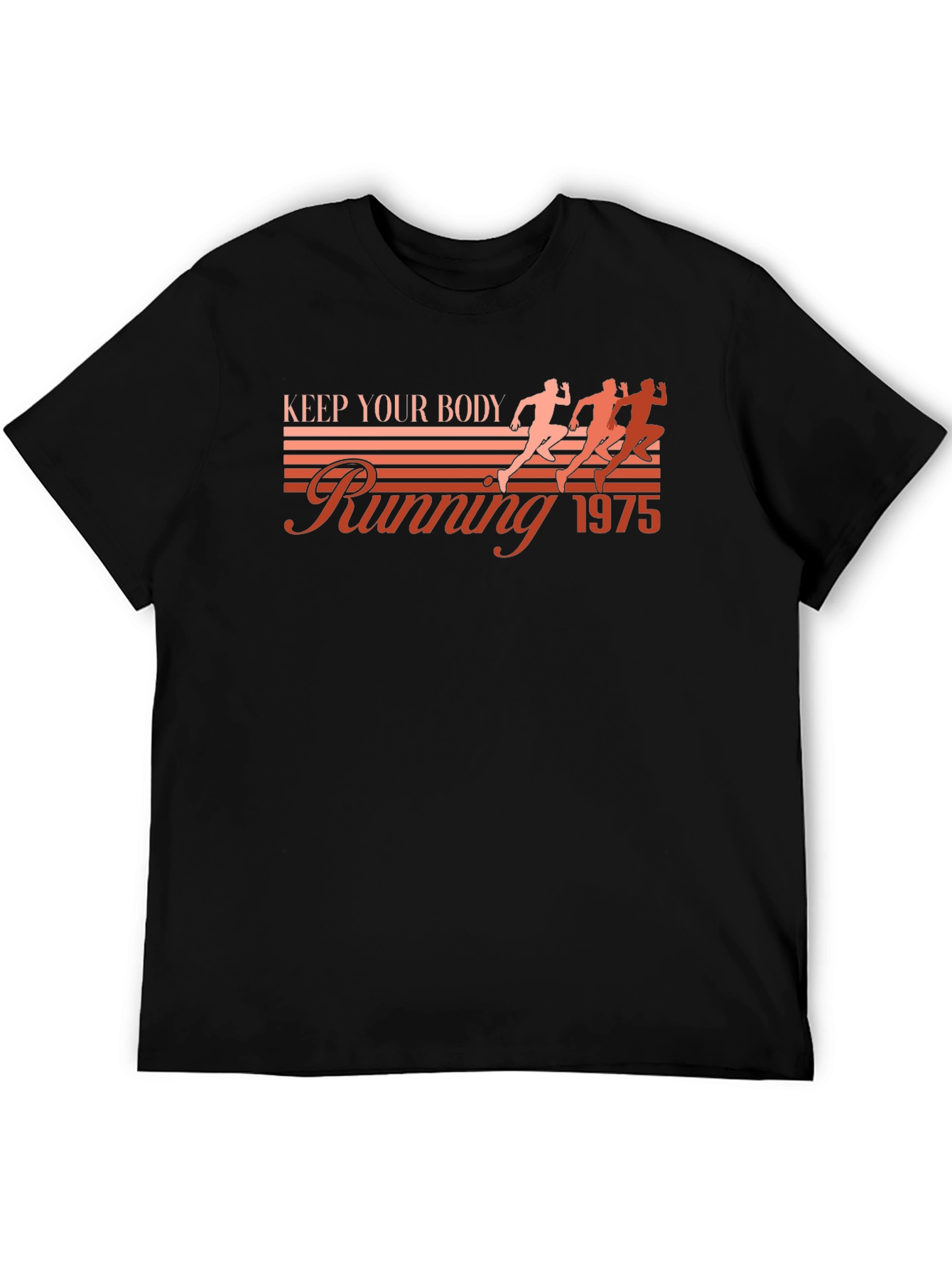 Keep Your Body Running 1975 Black T-Shirt
