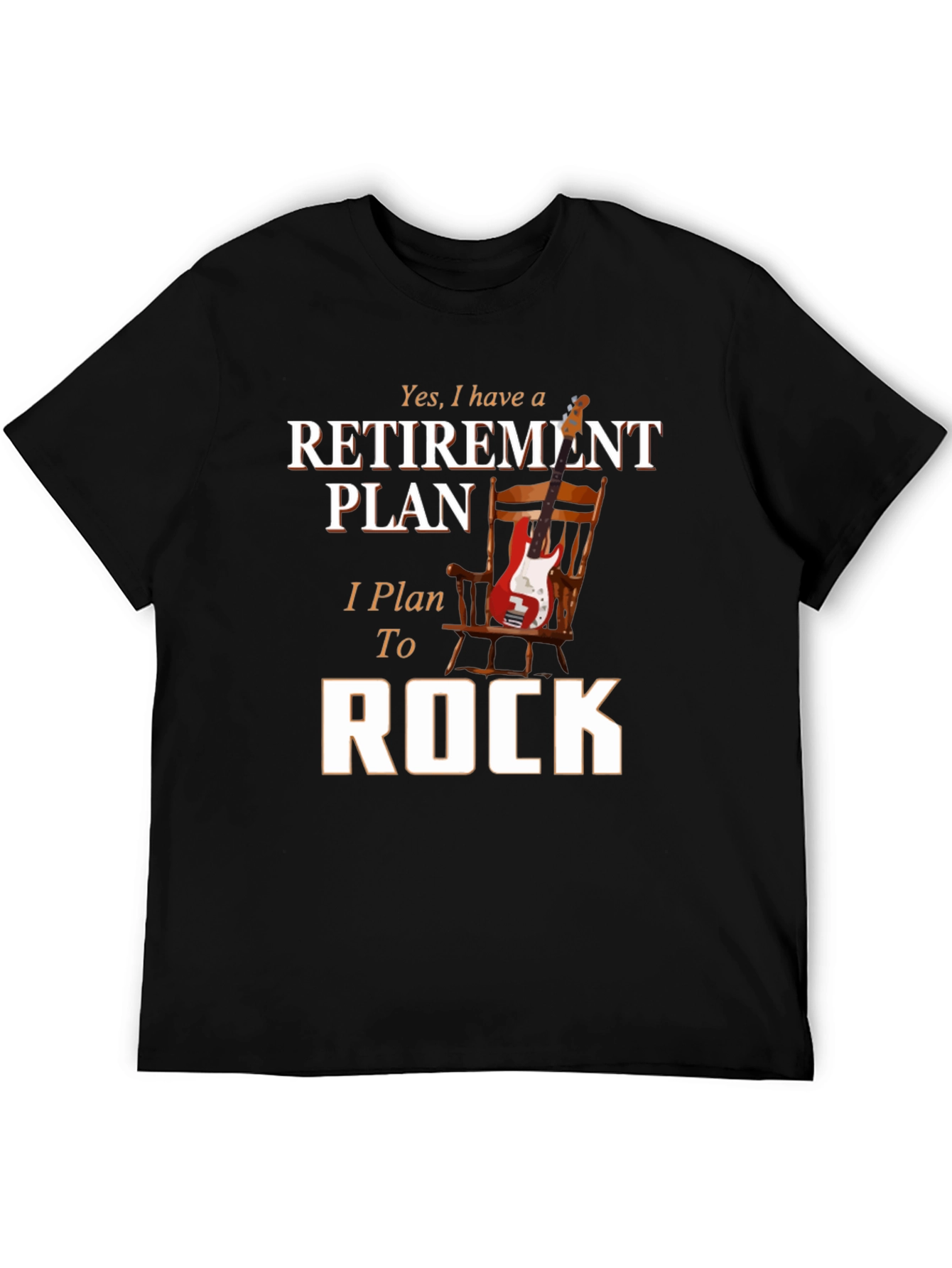 Retirement Plan Rock Guitar T-Shirt