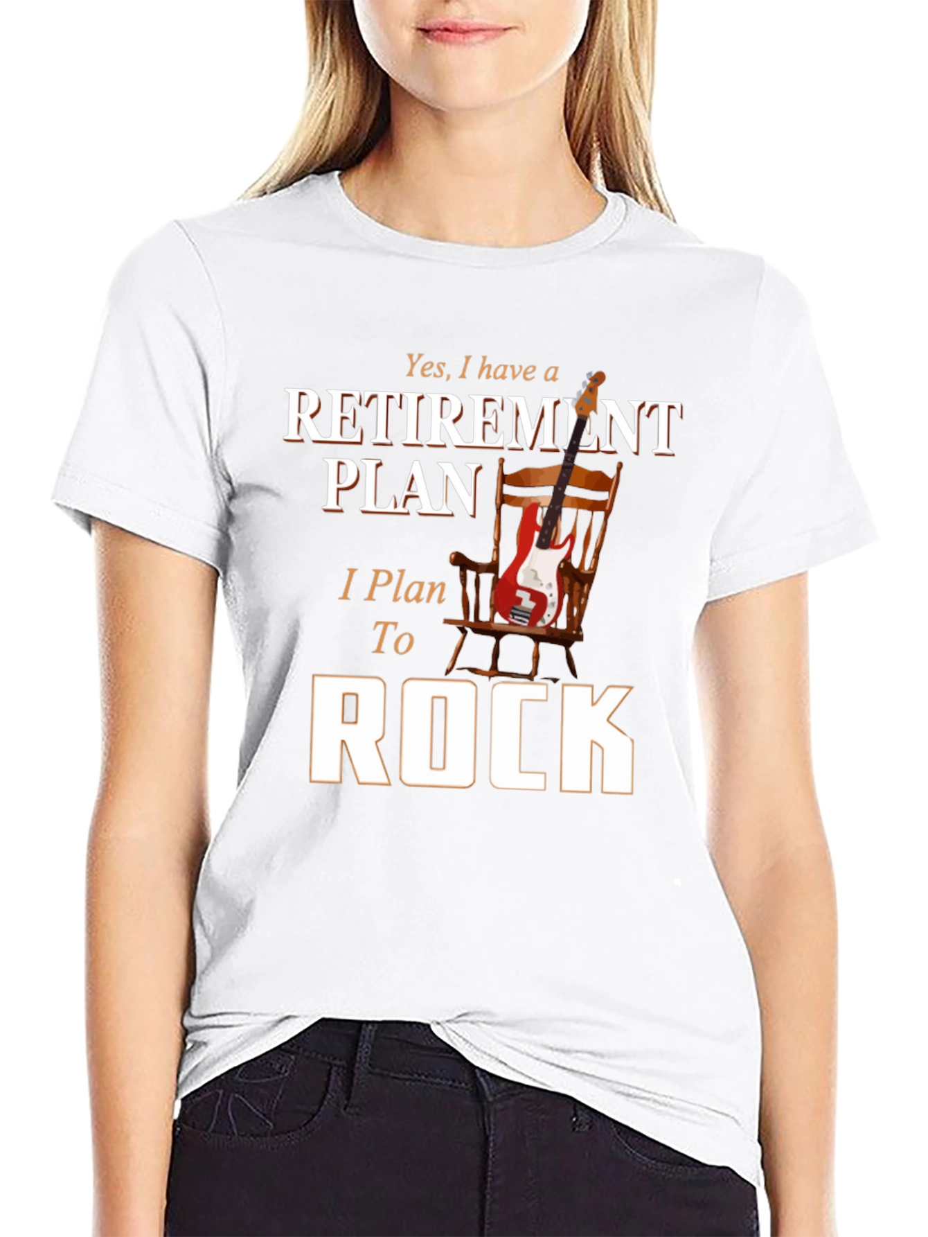Retirement Plan Rock Guitar T-Shirt
