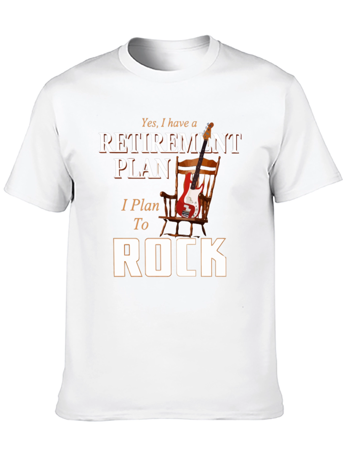 Retirement Plan Rock Guitar T-Shirt