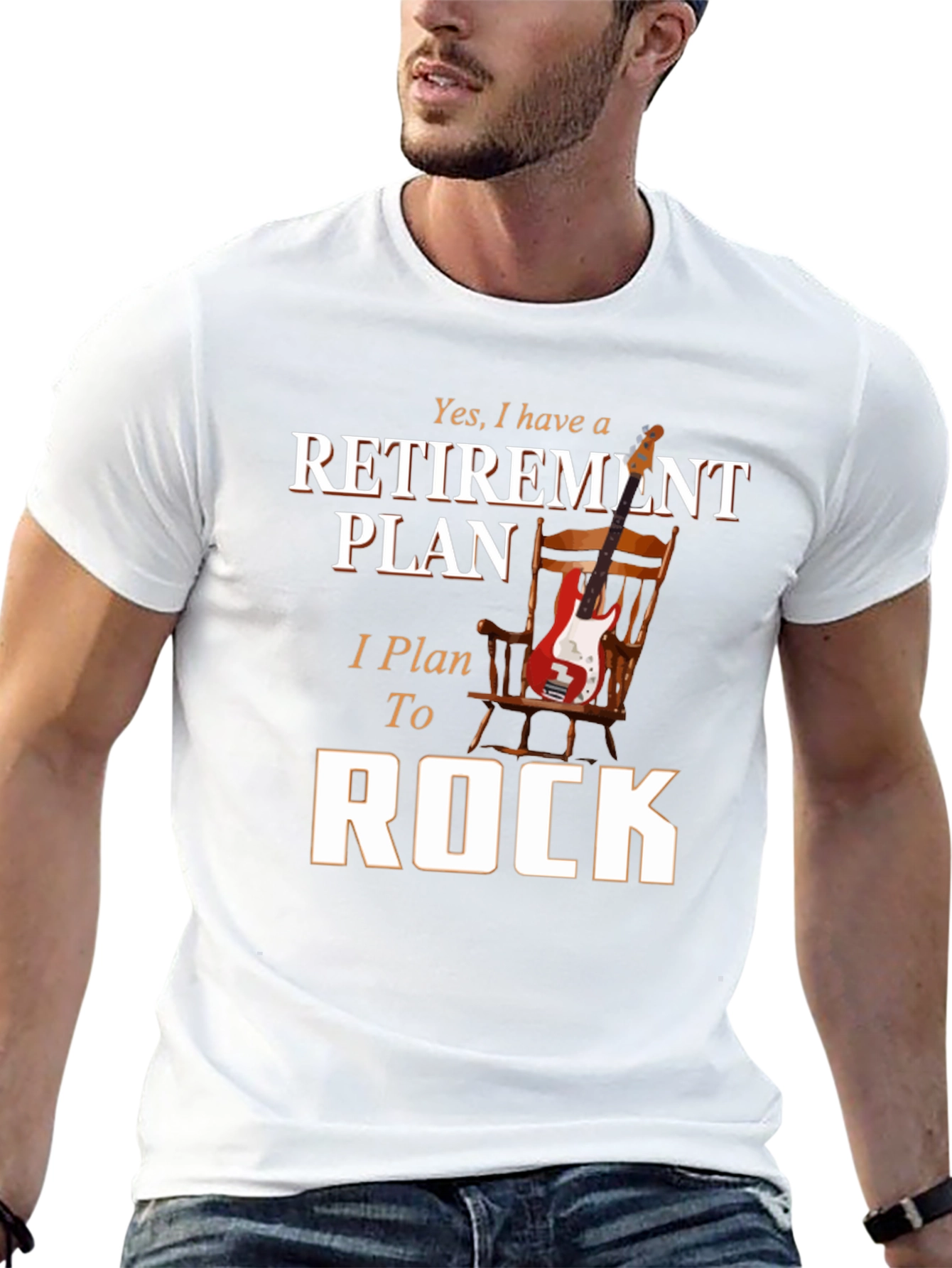 Retirement Plan Rock Guitar T-Shirt