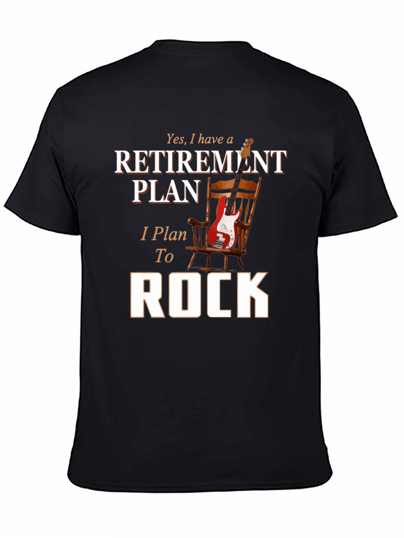 Retirement Plan Rock Guitar T-Shirt