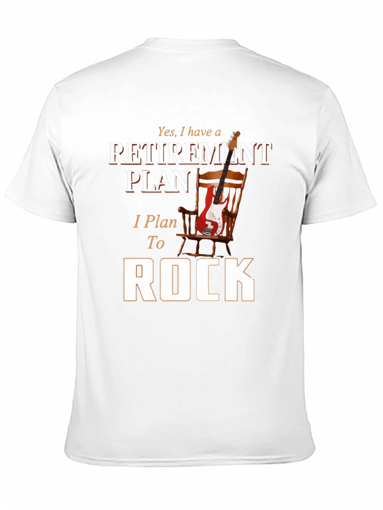 Retirement Plan Rock Guitar T-Shirt