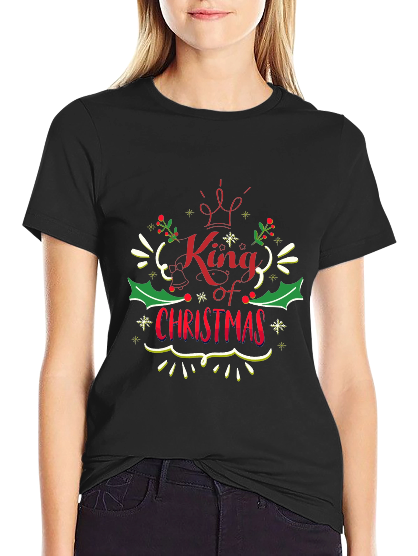 King of Christmas Graphic Tee - Holiday Apparel
