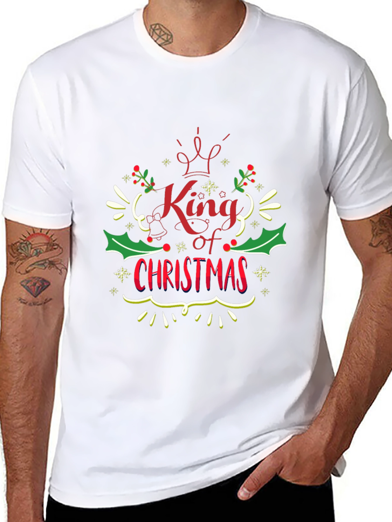 King of Christmas Graphic Tee - Holiday Apparel