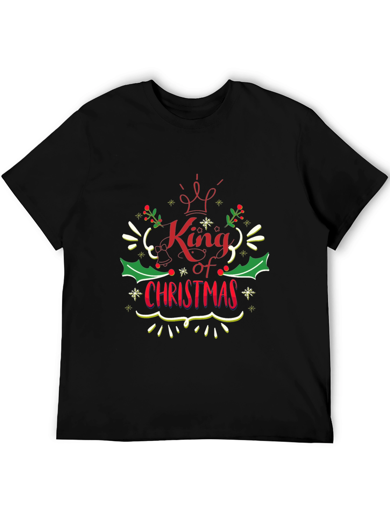 King of Christmas Graphic Tee - Holiday Apparel