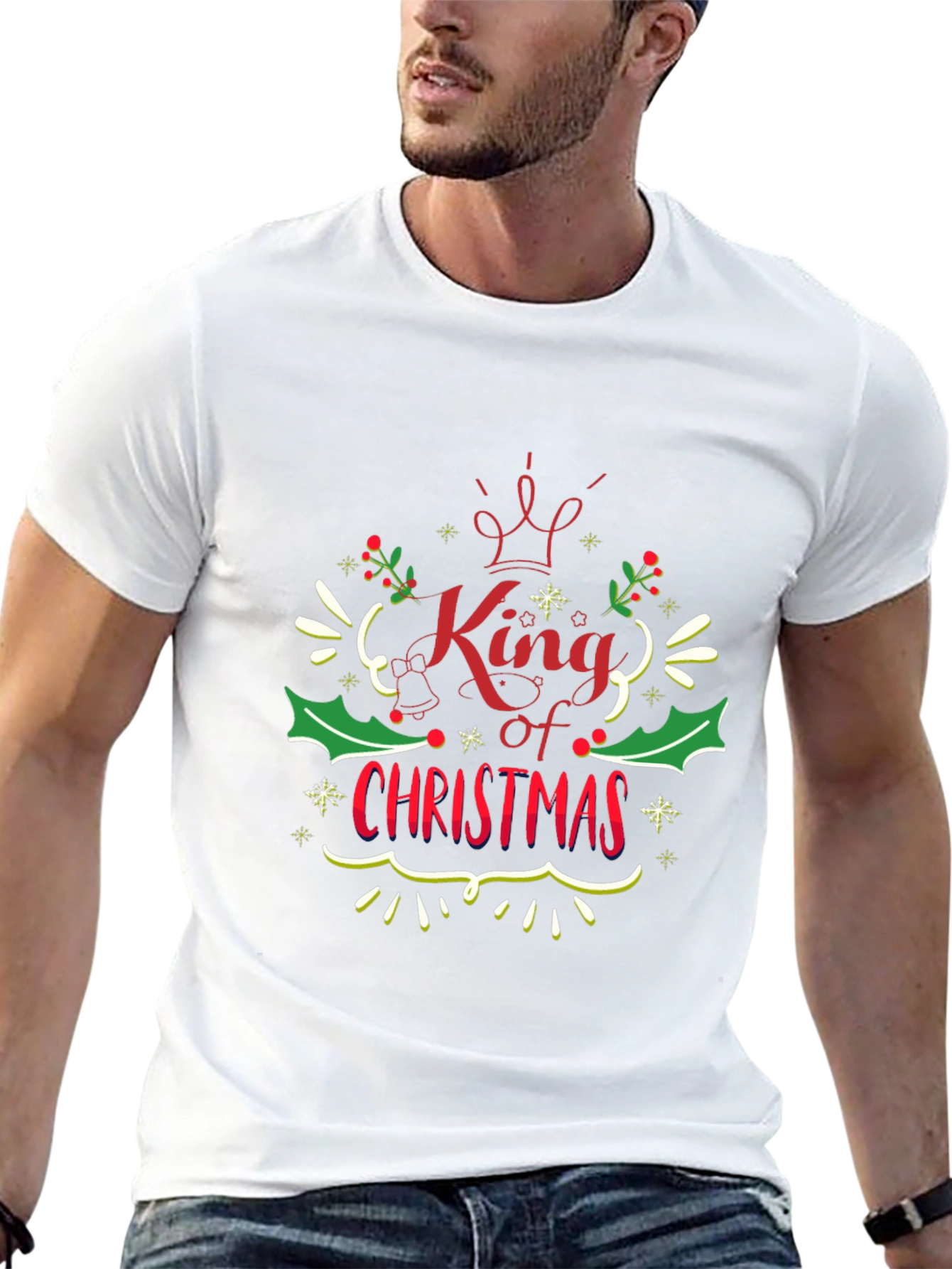 King of Christmas Graphic Tee - Holiday Apparel