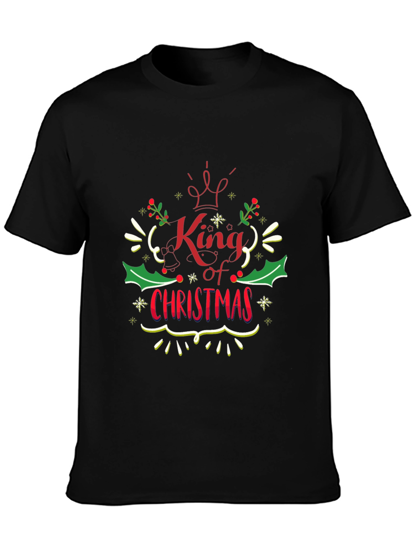 King of Christmas Graphic Tee - Holiday Apparel