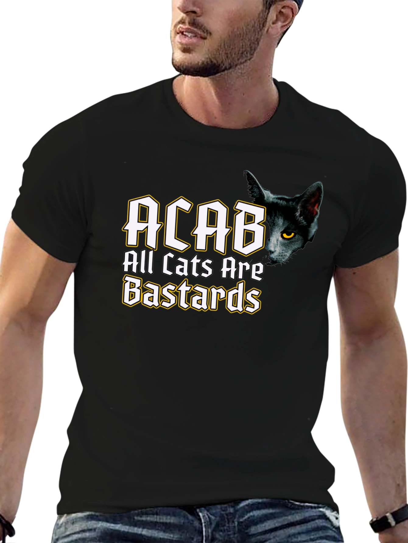 ACAB All Cats Are Bastards Black T-Shirt