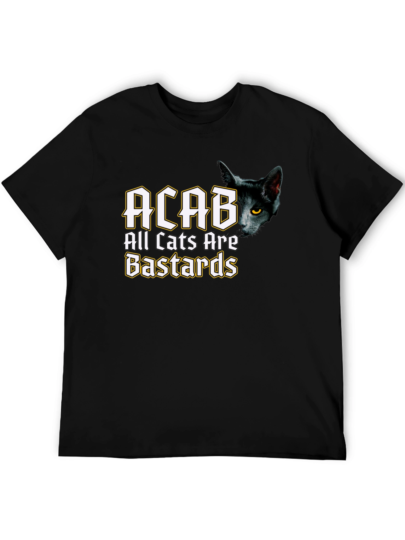 ACAB All Cats Are Bastards Black T-Shirt