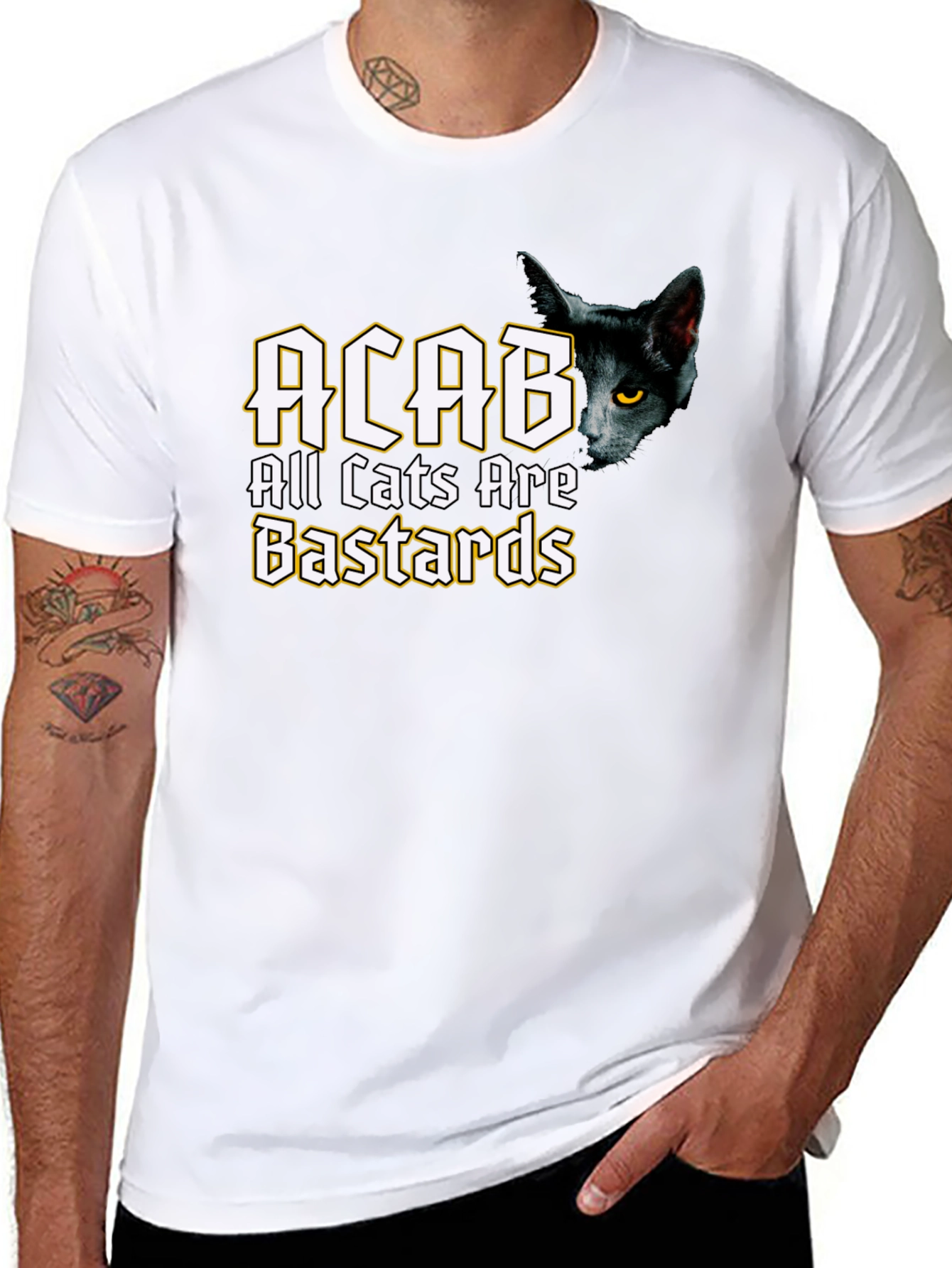 ACAB All Cats Are Bastards Black T-Shirt