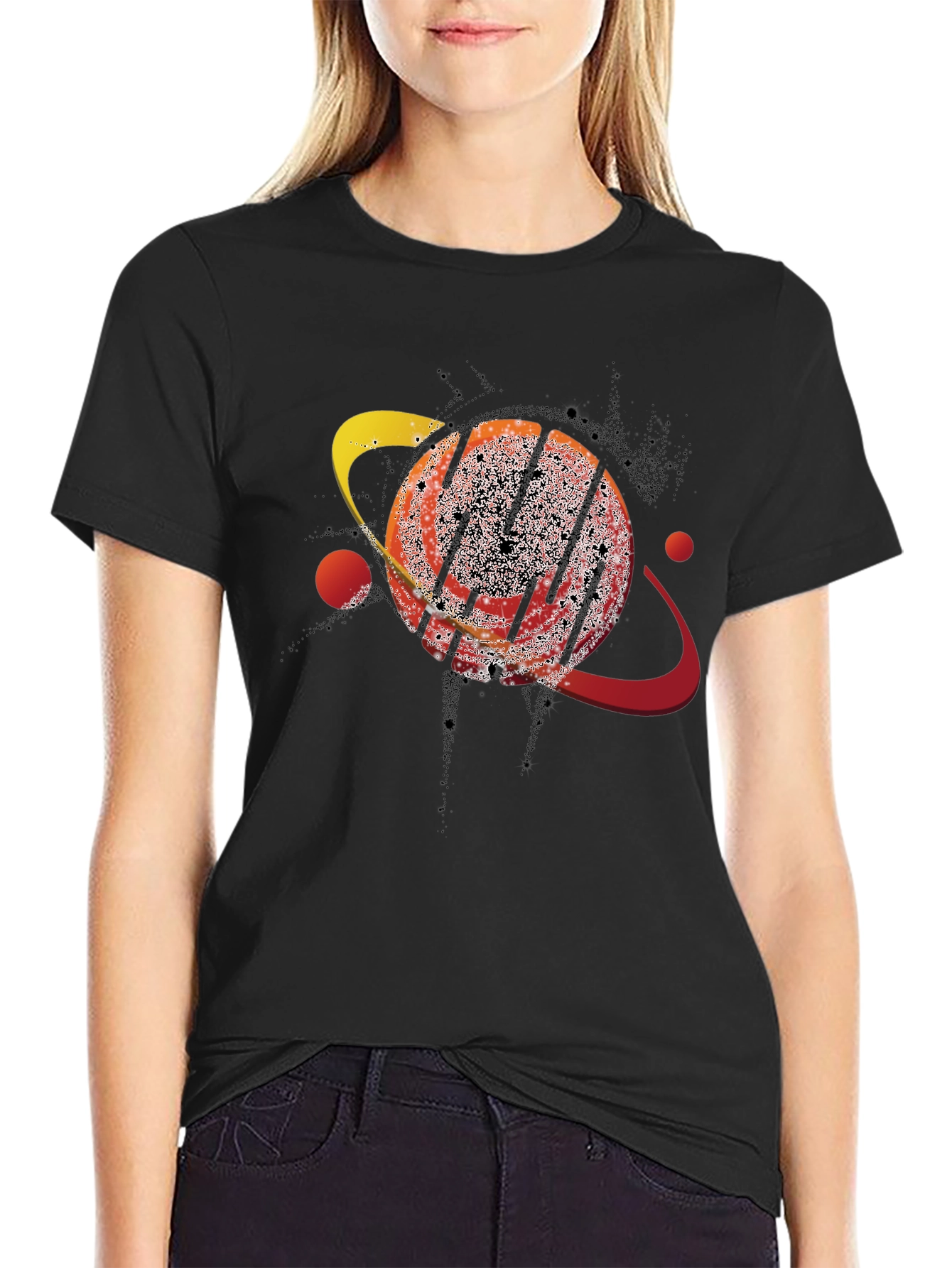 Cosmic Saturn Graphic T-Shirt