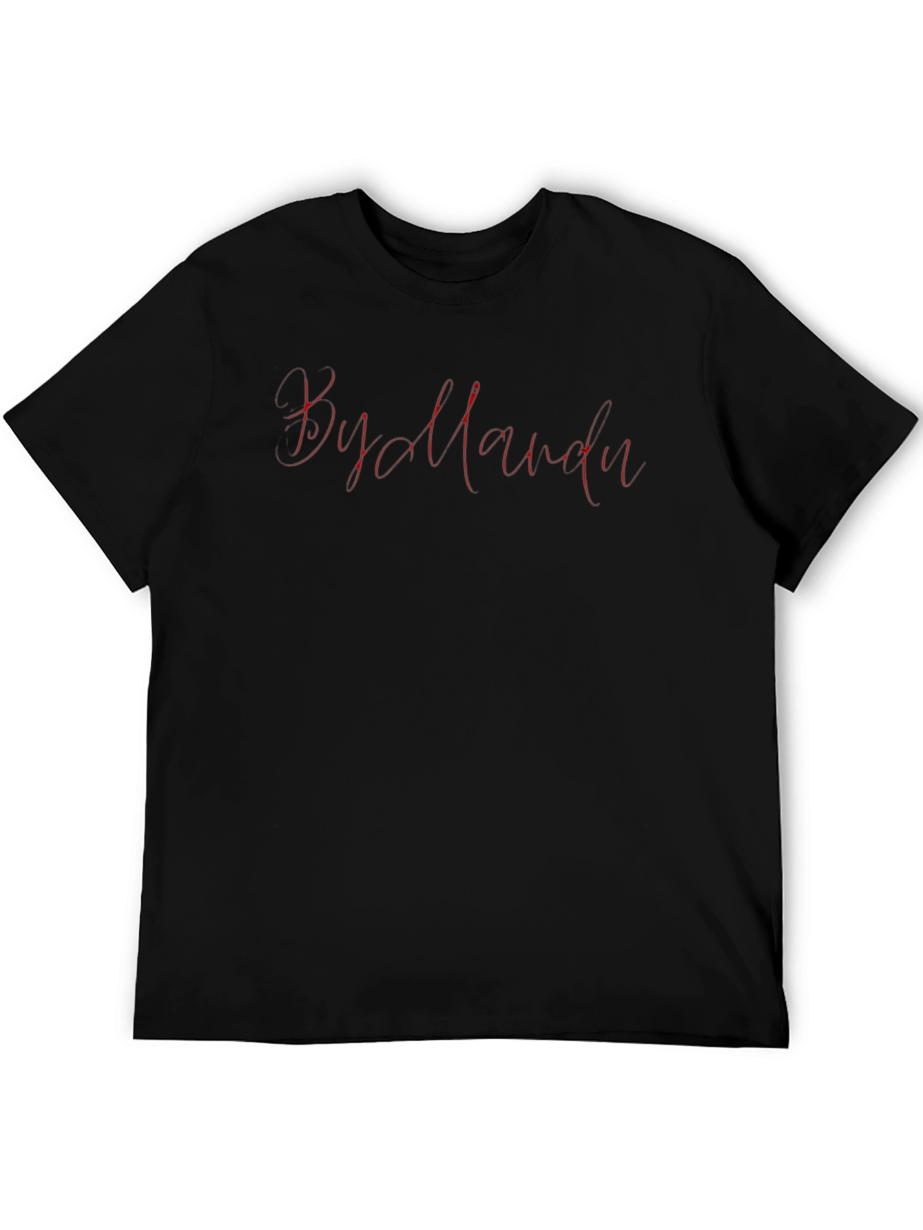 Black T-Shirt with By All Means Graphic