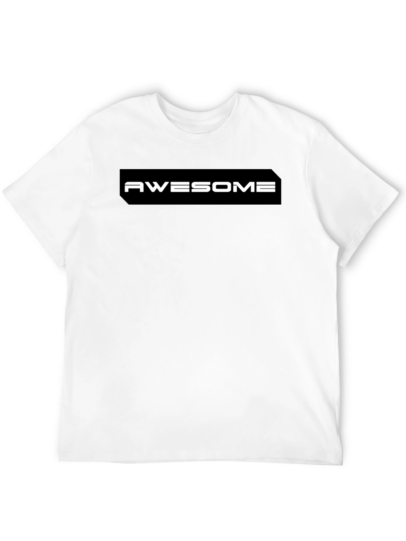 Awesome Graphic Print Black T-Shirt