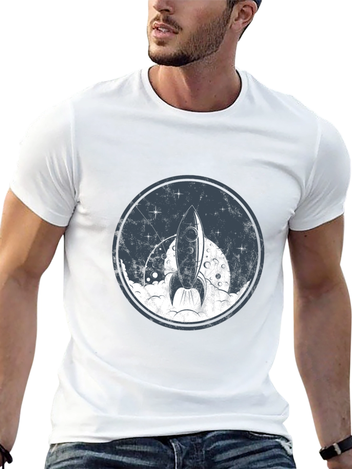 Rocket Launch Graphic Tee - Space Adventure T-Shirt