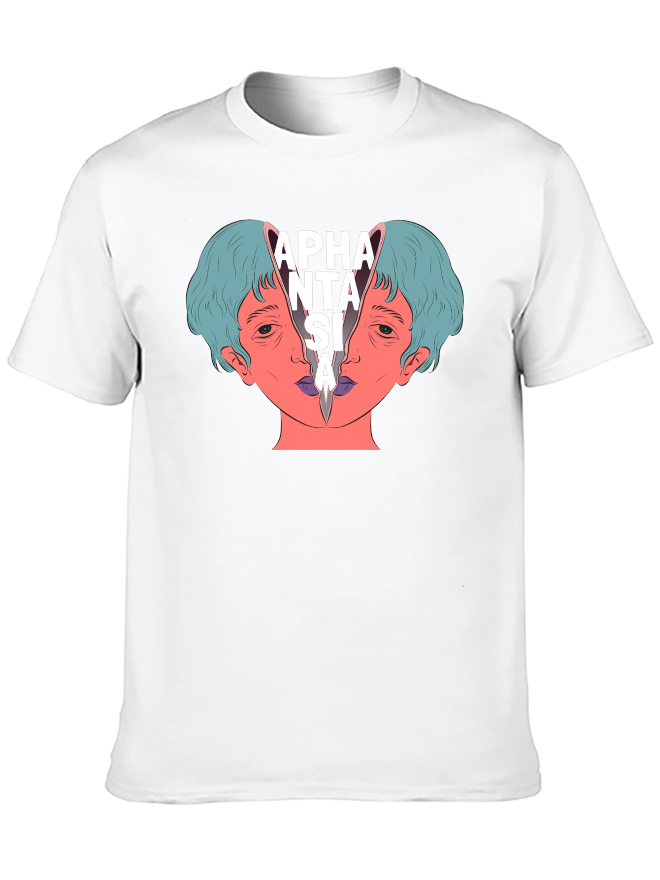 Aphantasia Graphic Tee - Unique Design Black T-Shirt