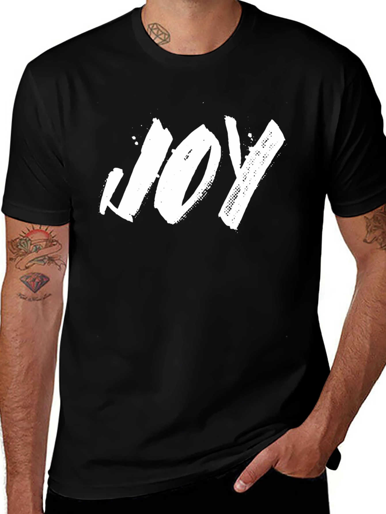 Joy T-Shirt - Black - Stylish Graphic Tee