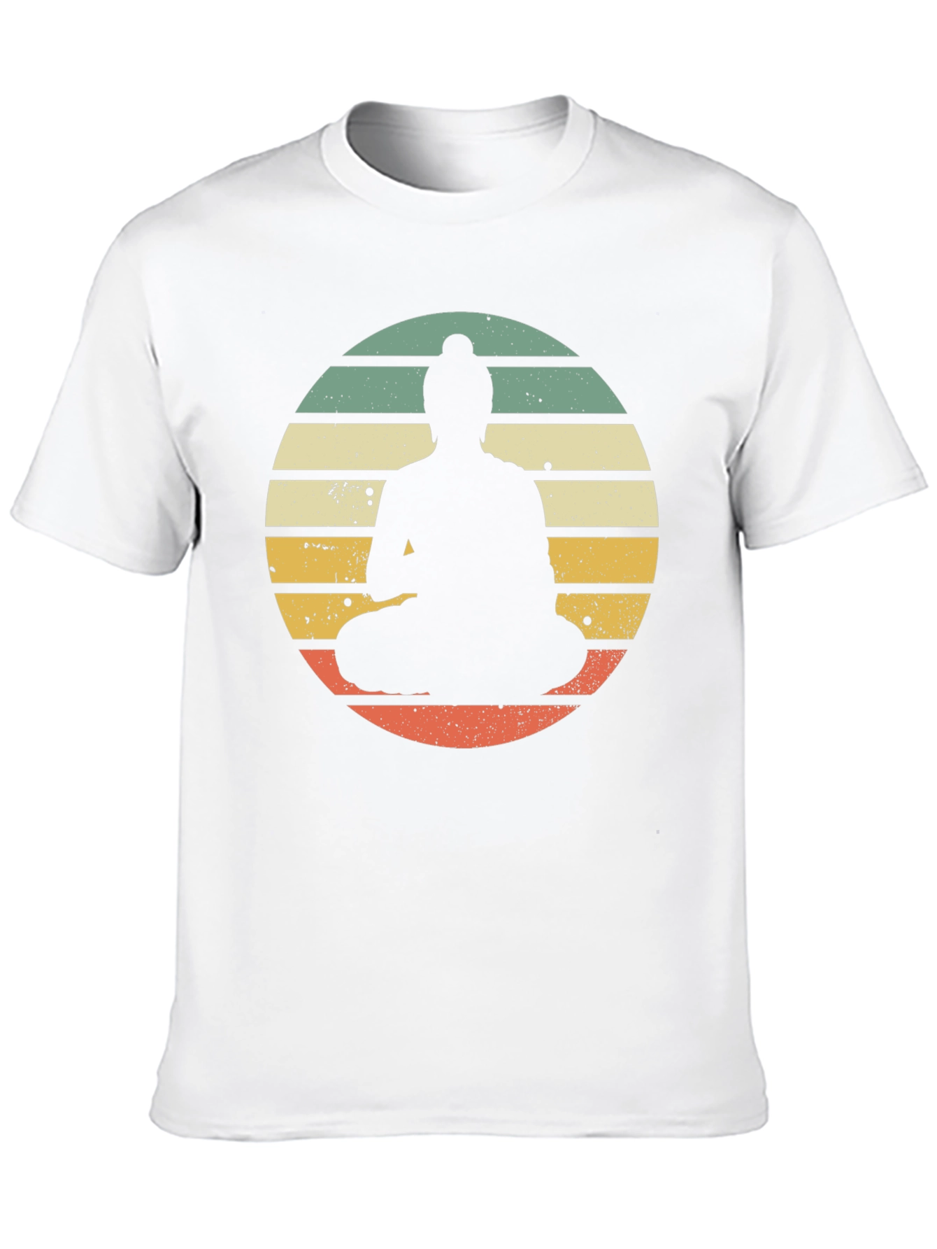 Retro Buddha Graphic Tee - Relaxed Fit