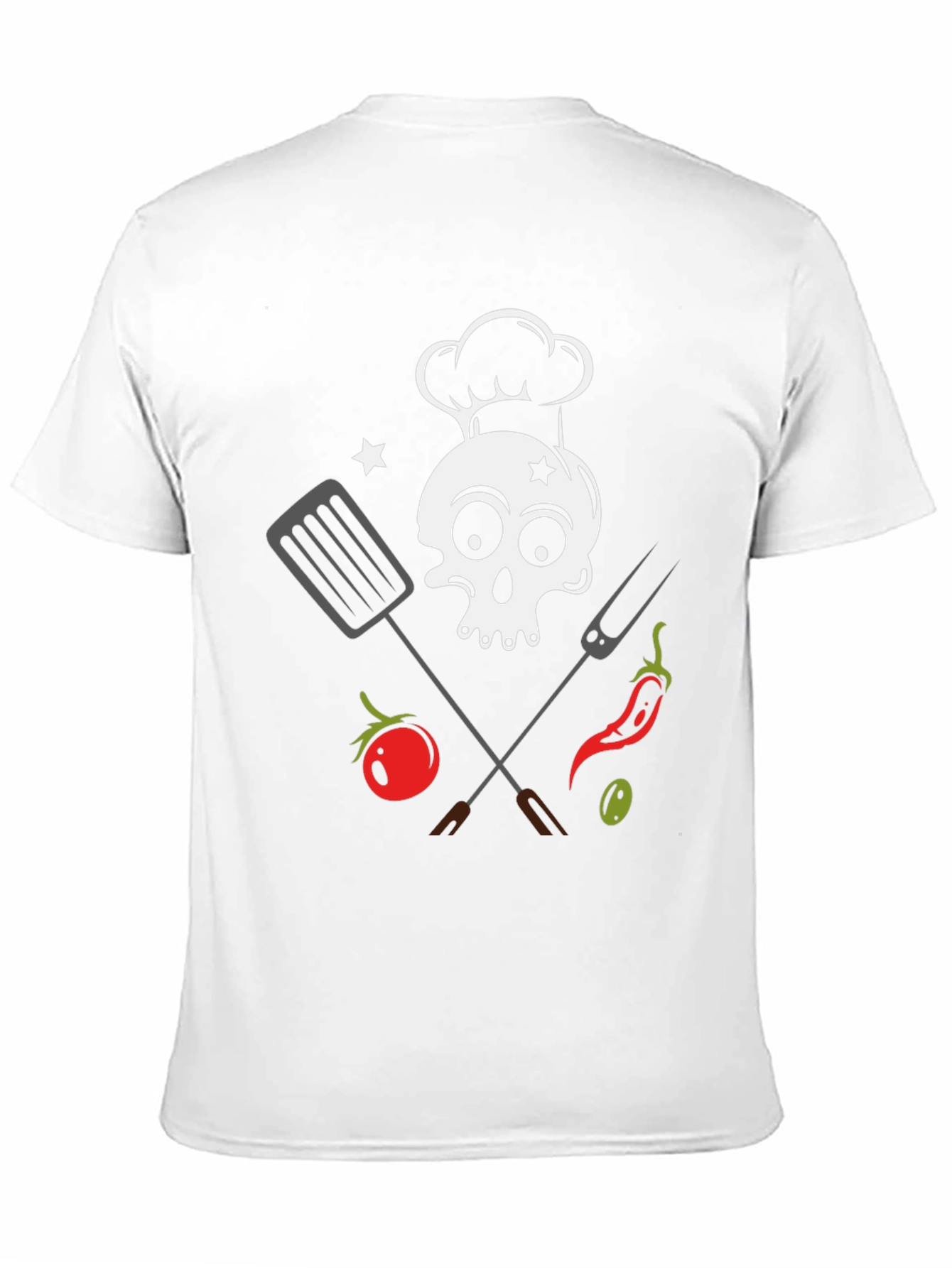 Skull Chef BBQ T-Shirt - Grill Master