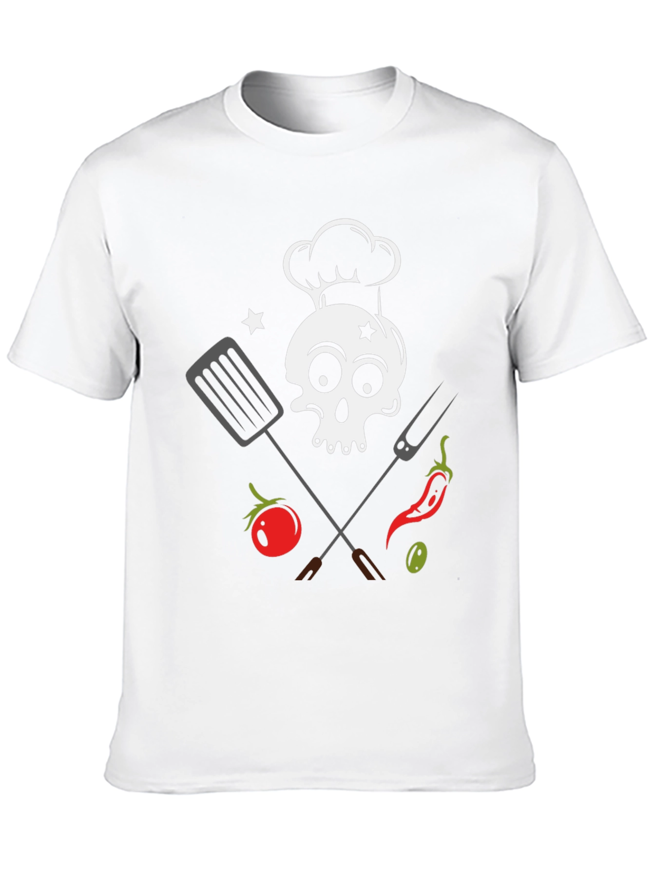 Skull Chef BBQ T-Shirt - Grill Master