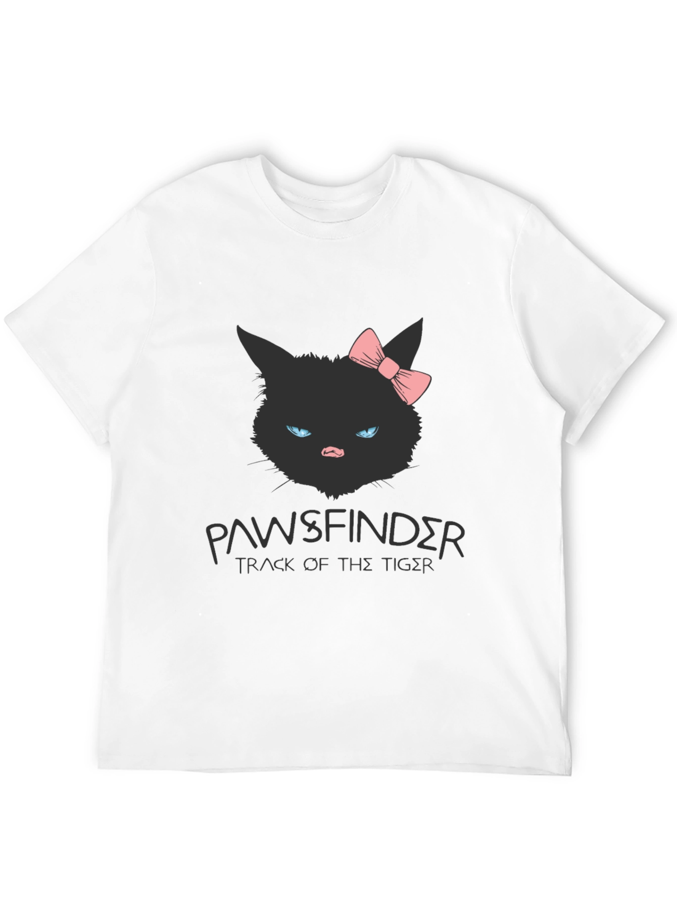 Pawsfinder Black Cat Graphic T-Shirt