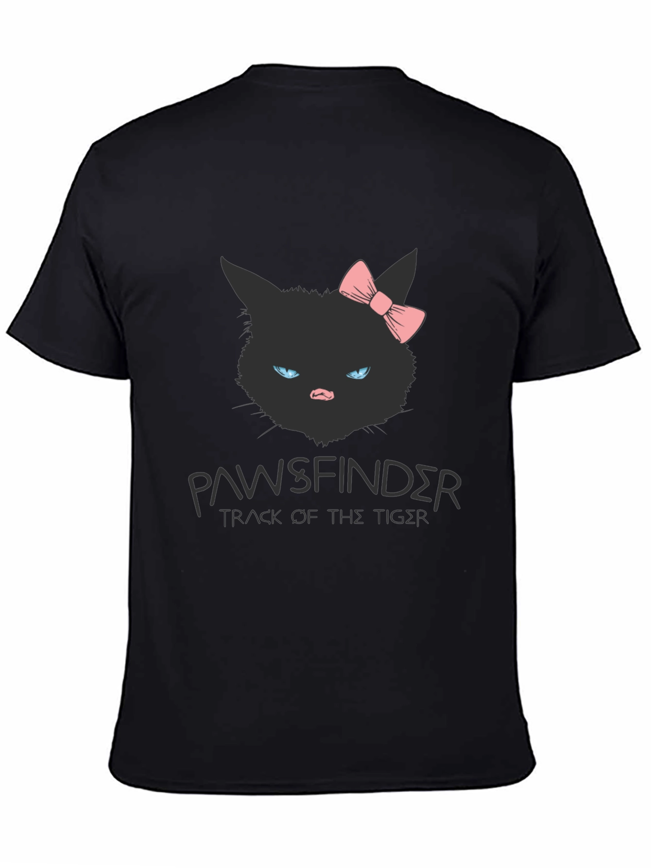 Pawsfinder Black Cat Graphic T-Shirt
