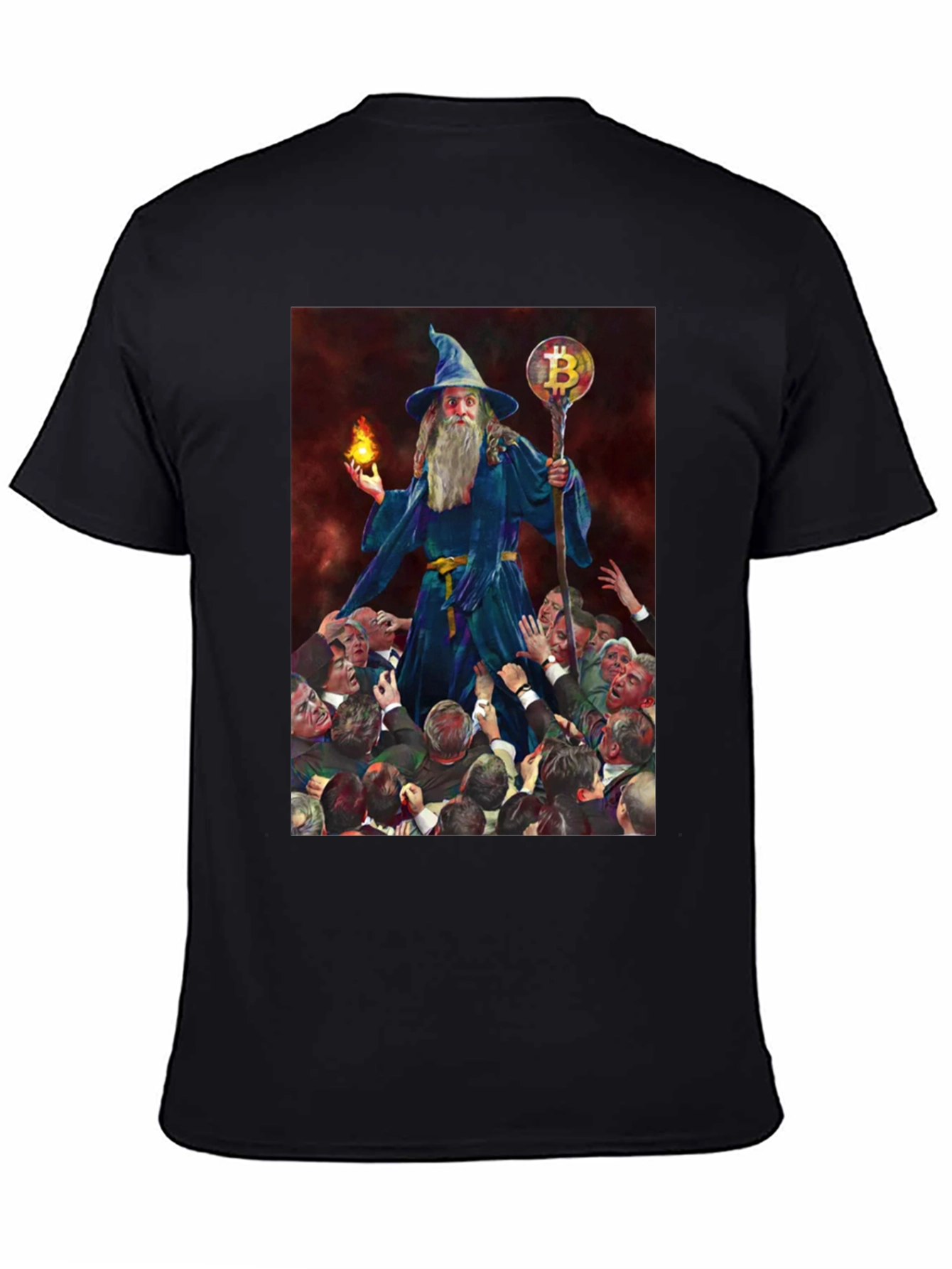 Bitcoin Wizard T-Shirt - Crypto Magic!